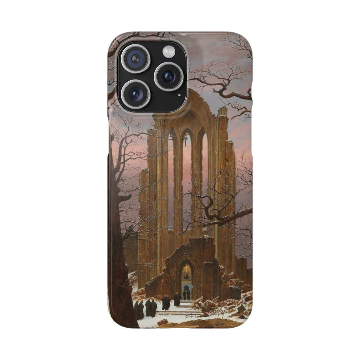 Monastery Graveyard in the Snow by Caspar David Friedrich - iPhone Slim Case