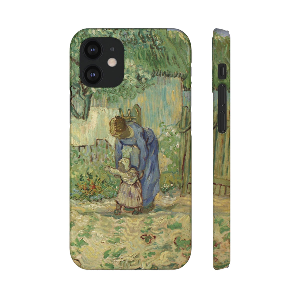 First Steps after Millet by Vincent van Gogh - iPhone Slim Case