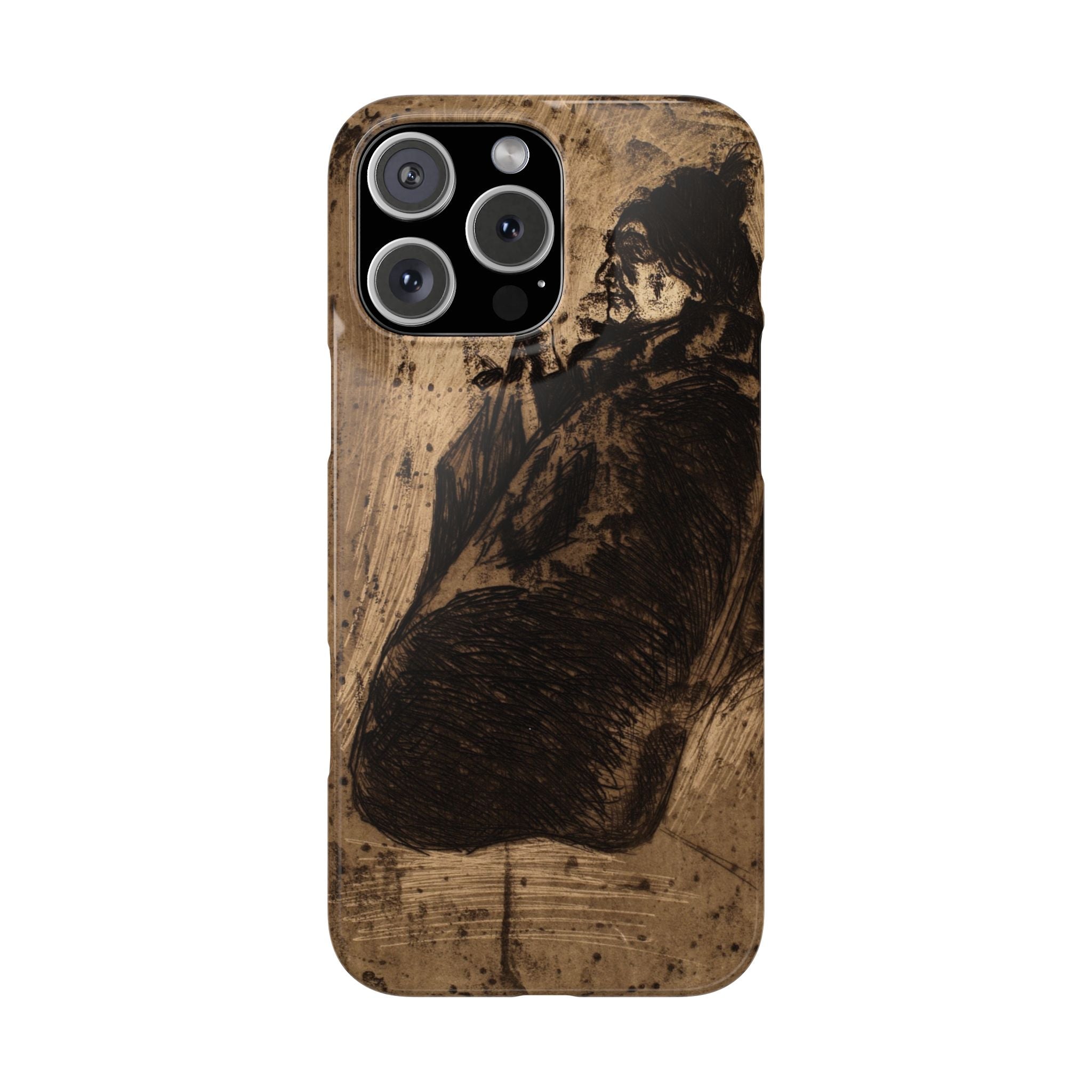Old Woman by Edvard Munch - iPhone Slim Case