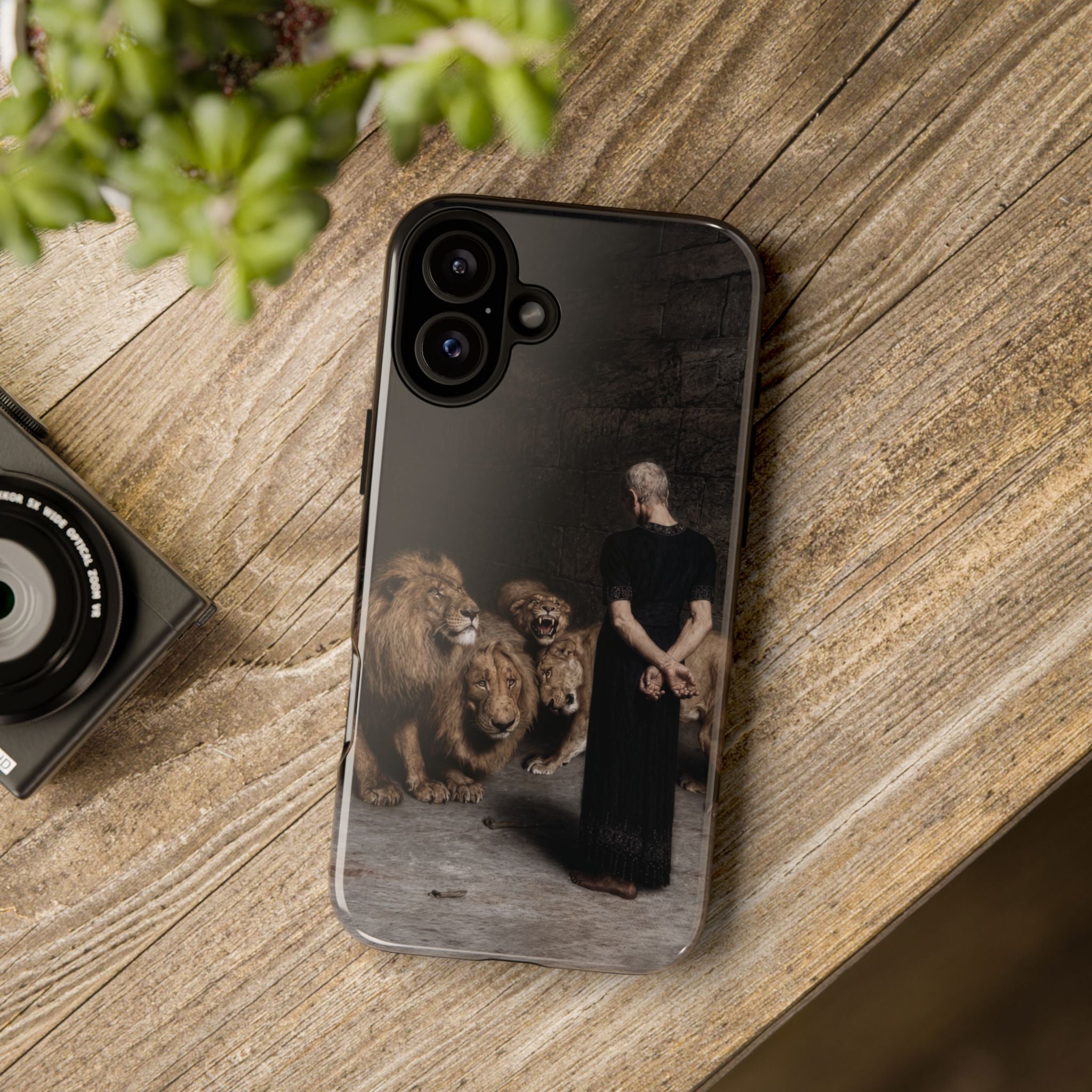 Daniel in the Lion's Den by Briton Riviere - iPhone Tough Case