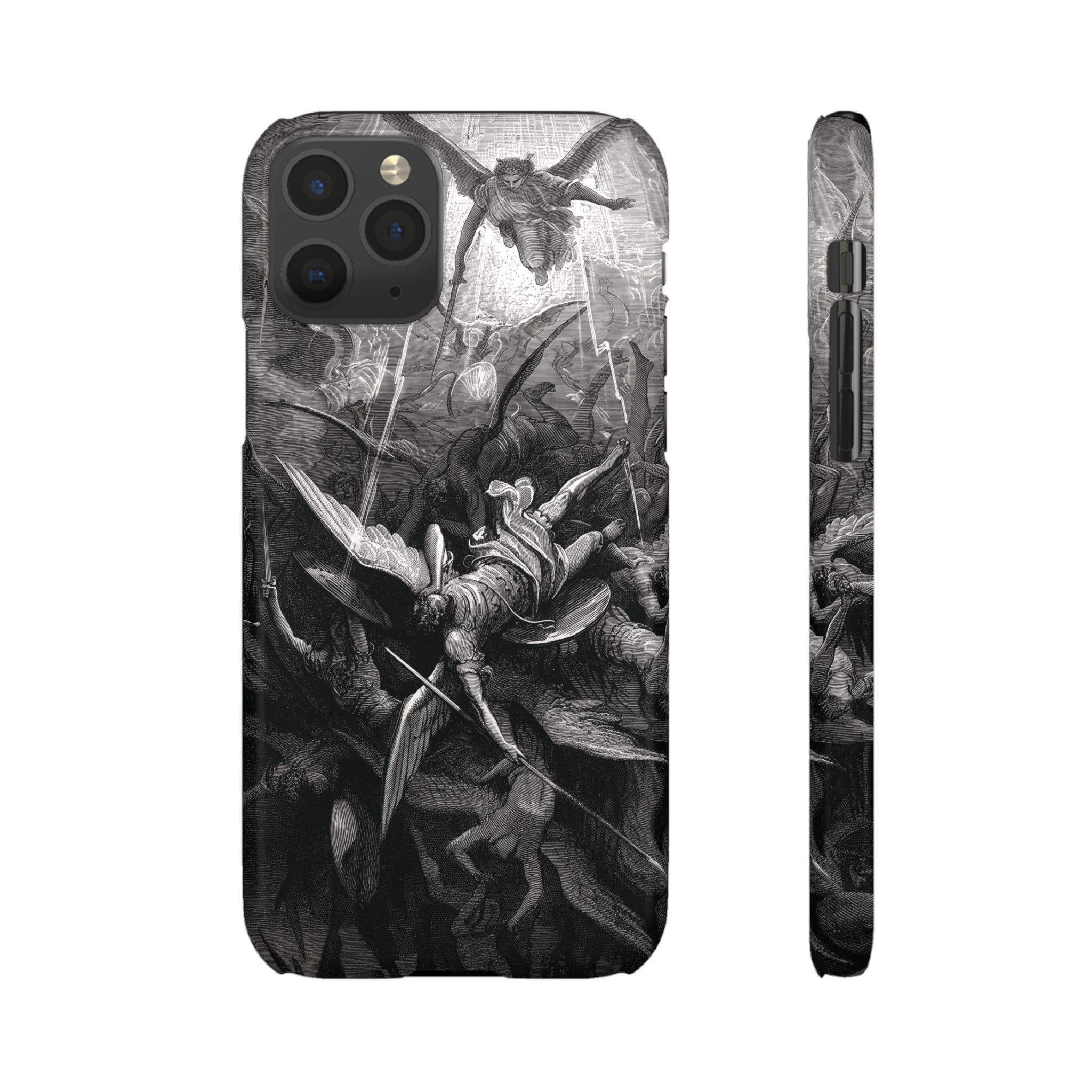 Paradise Lost | The Battle in Heaven by Gustave Doré - iPhone Slim Case