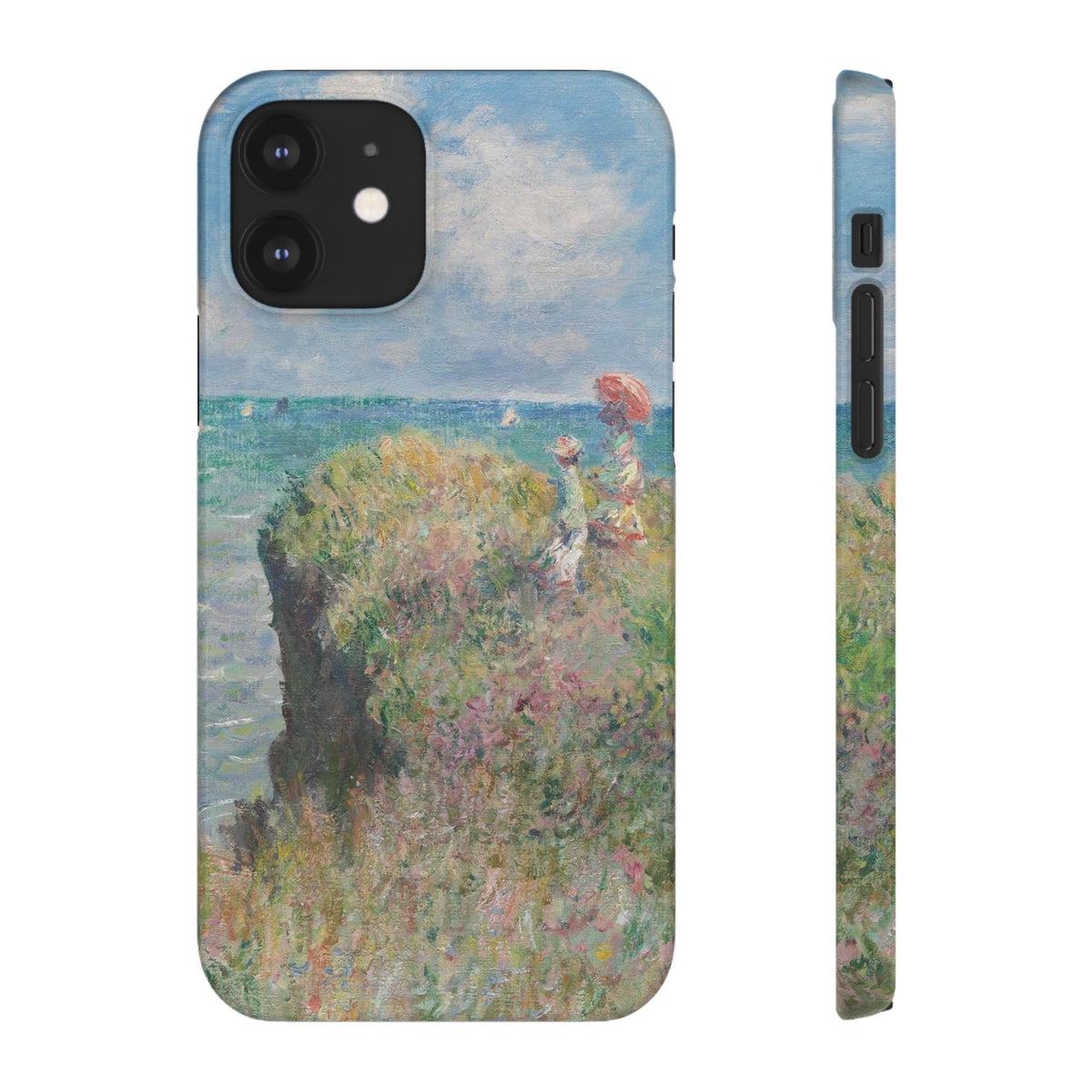 Cliff Walk at Pourville by Claude Monet - iPhone Slim Case