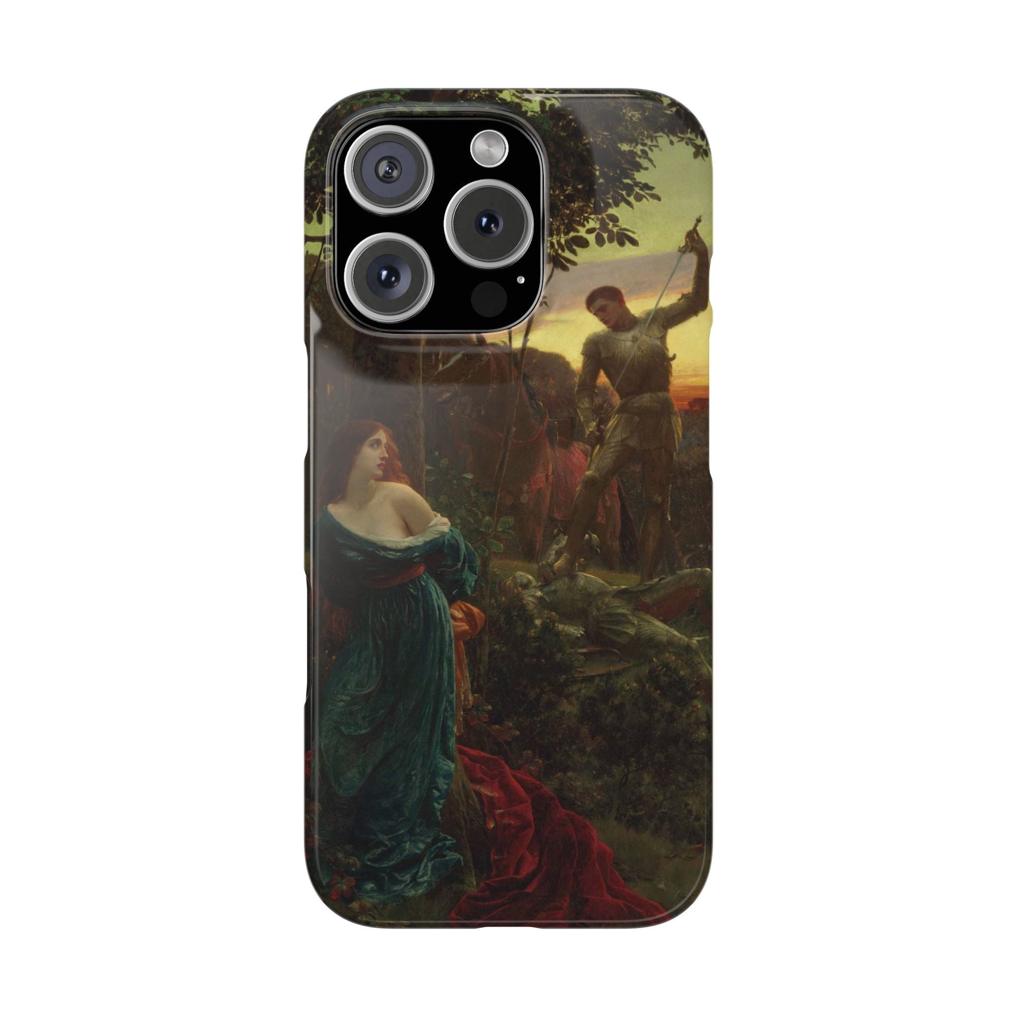 Chivalry by Frank Dicksee - iPhone Slim Case