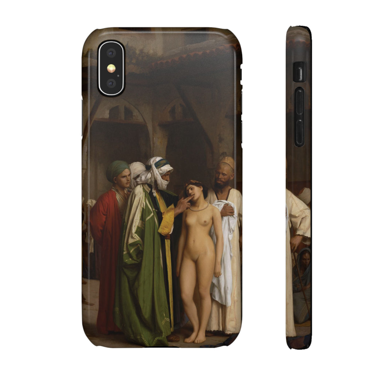 Le Marche d'esclaves by Jean-Leon Gerome - iPhone Slim Case