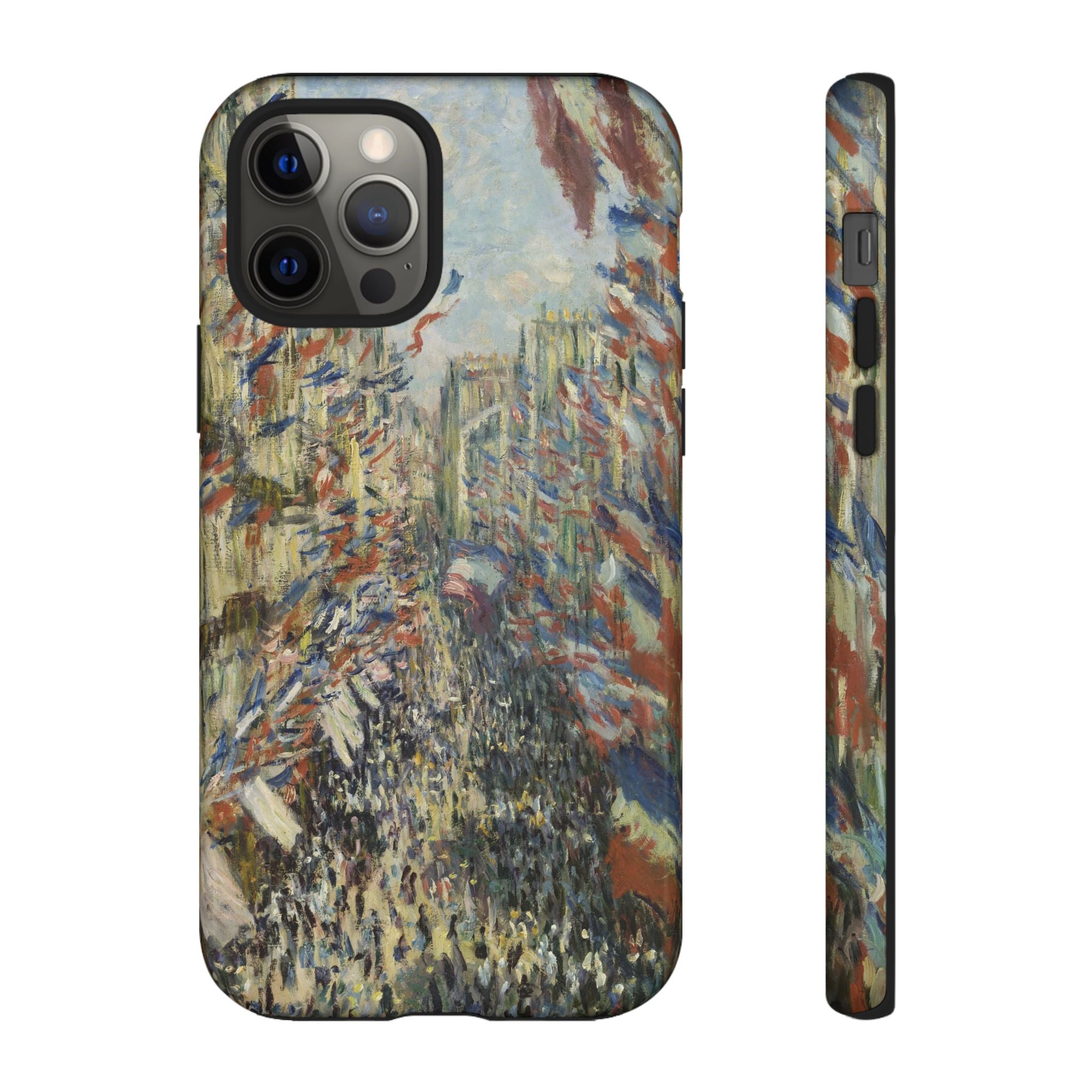 The Rue Montorgueil in Paris by Claude Monet - iPhone Tough Case