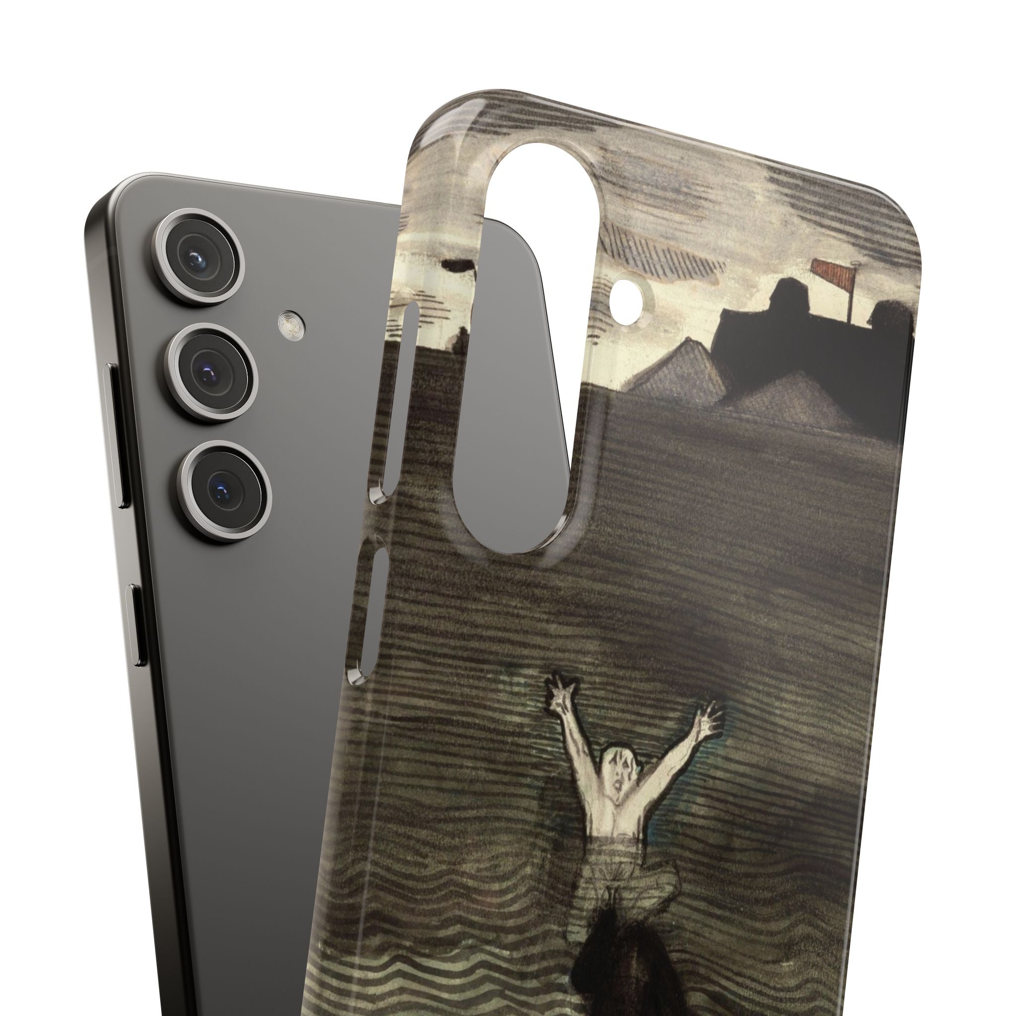 The Call of the The Mermaid The Drowning di Leon Spilliaert - Custodia sottile Samsung