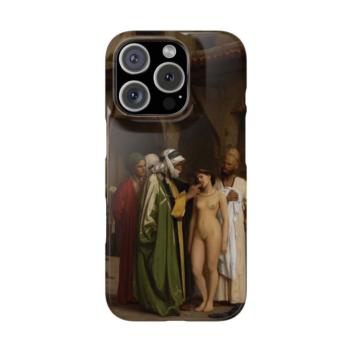 Le Marche d'esclaves by Jean-Leon Gerome - iPhone Slim Case