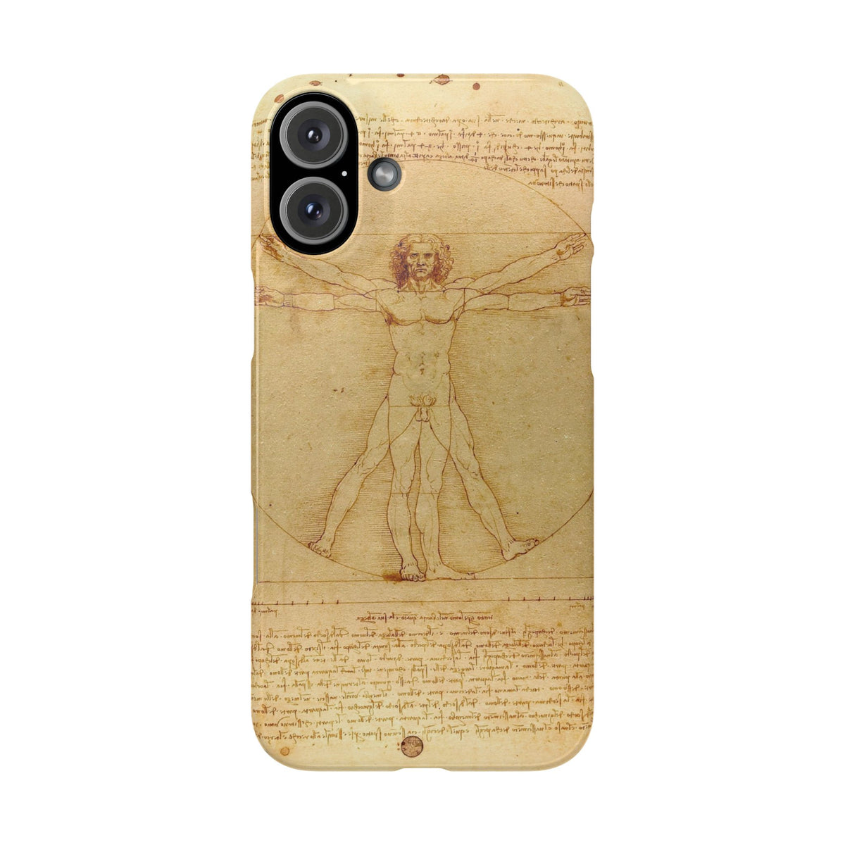 The Vitruvian Man by Leonardo da Vinci - iPhone Slim Case