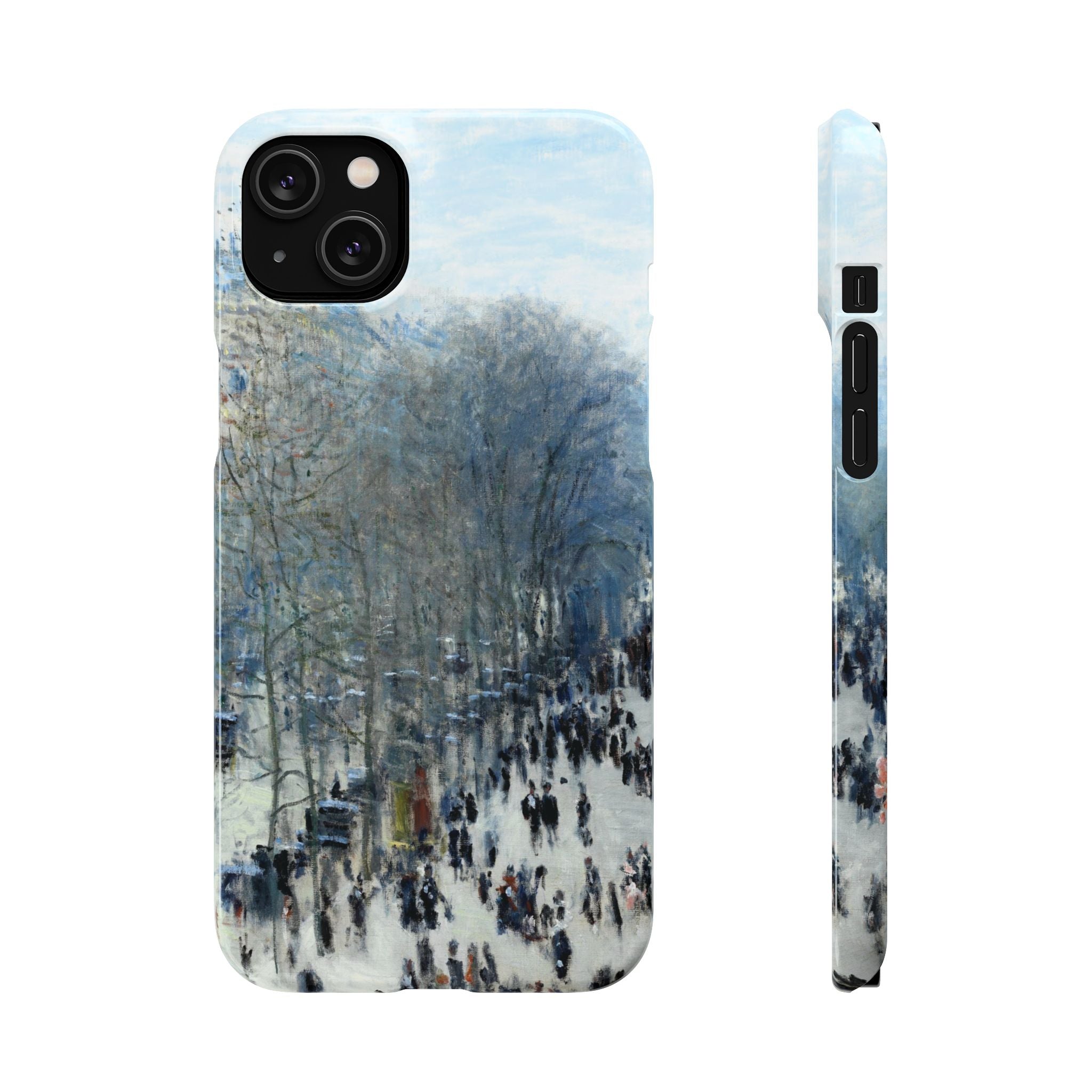 Boulevard des Capucines by Claude Monet - iPhone Slim Case