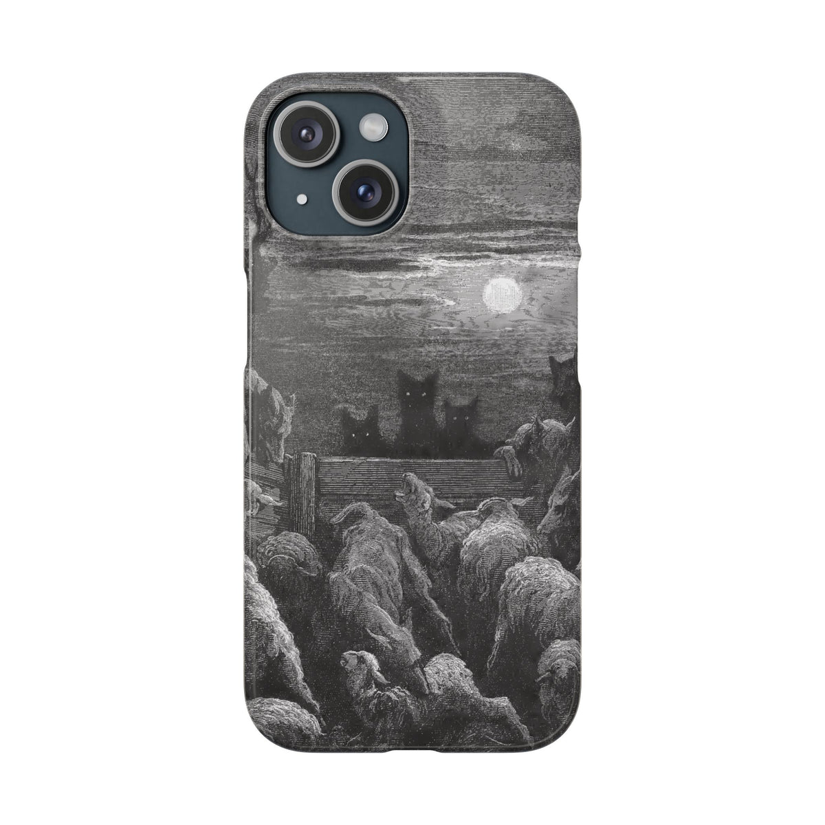The Wolves and The Sheep by Gustave Dore - iPhone Slim Case