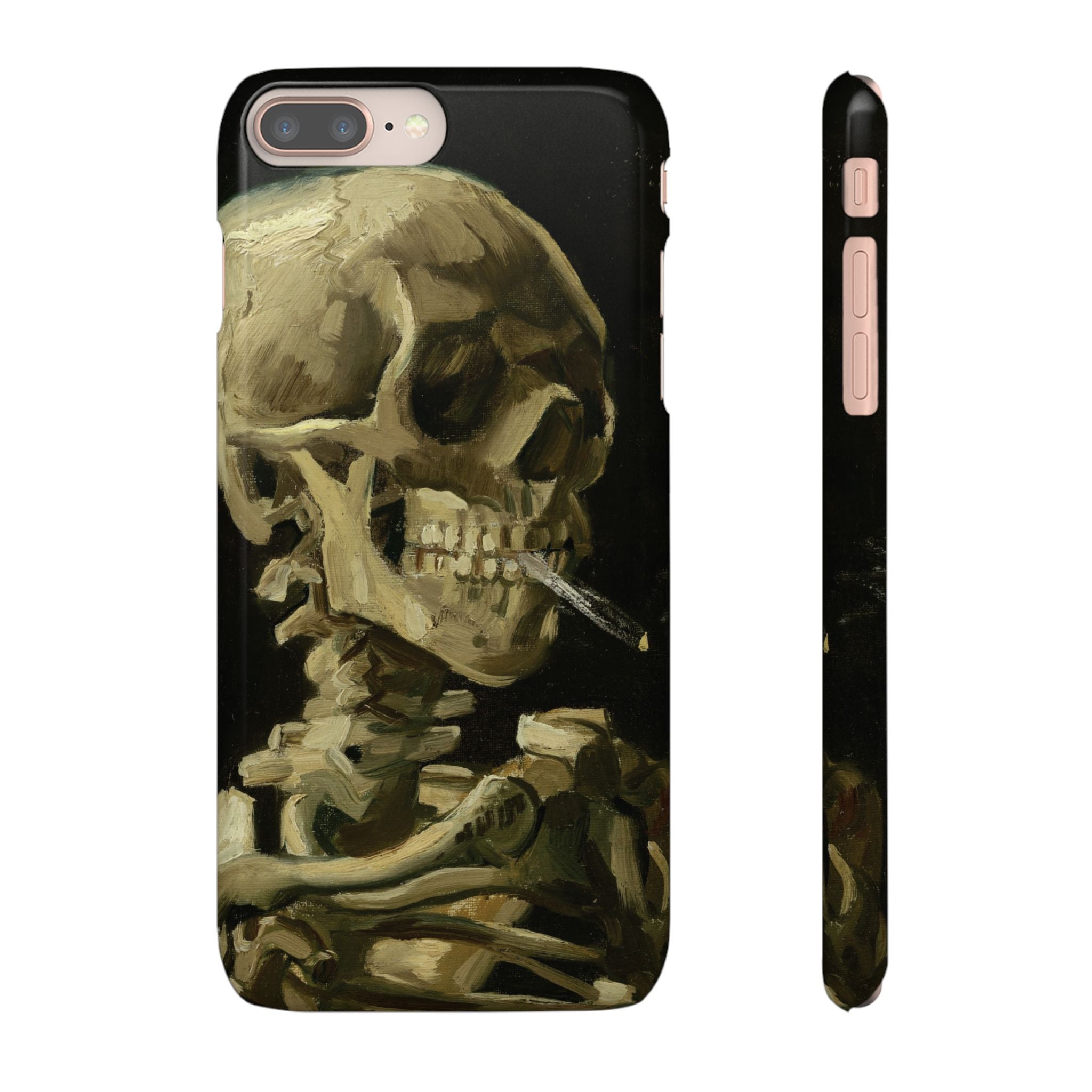 Head of a Skeleton with a Burning Cigarette by Vincent van Gogh - iPhone Slim Case