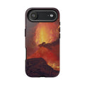 Vesuvius in Eruption by Joseph Wright of Derby - iPhone Tough Case