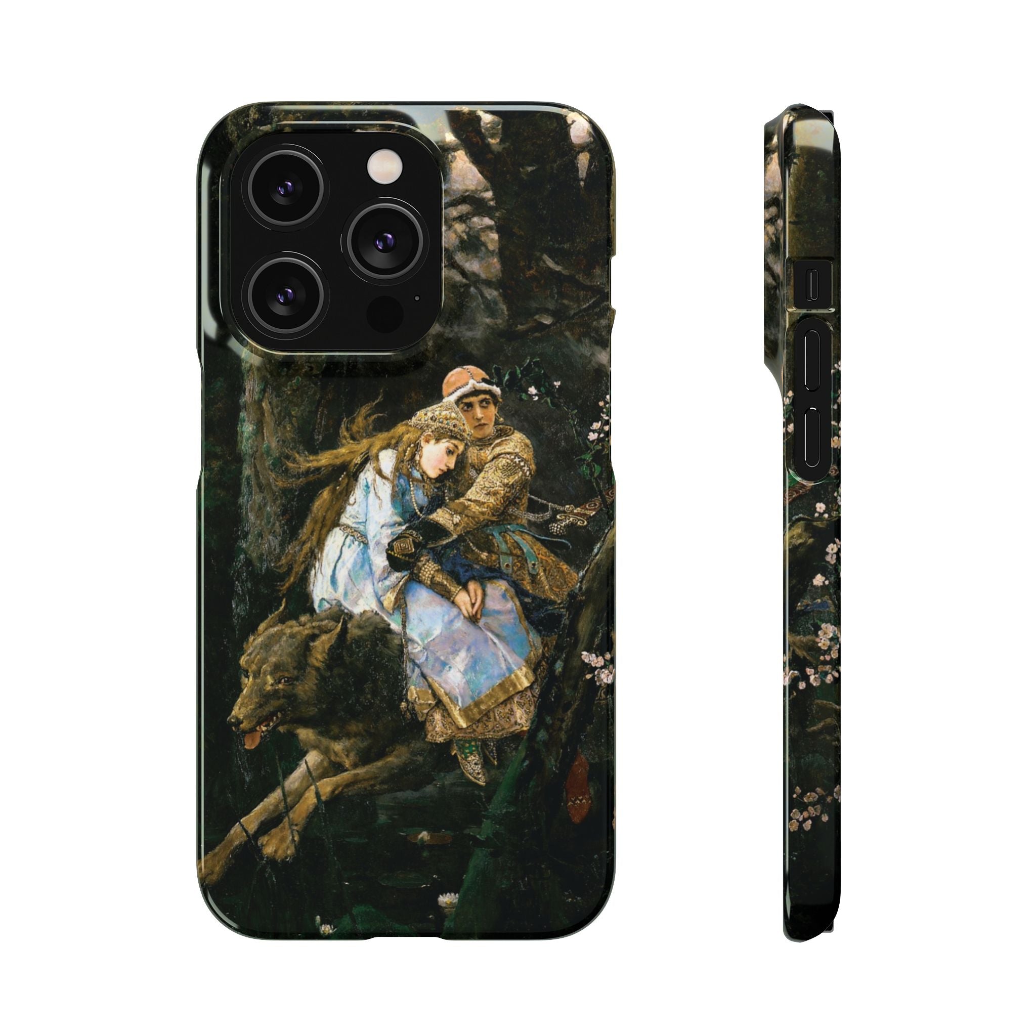 Ivan Tsarevich Riding the Grey Wolf by Viktor Vasnetsov - iPhone Slim Case