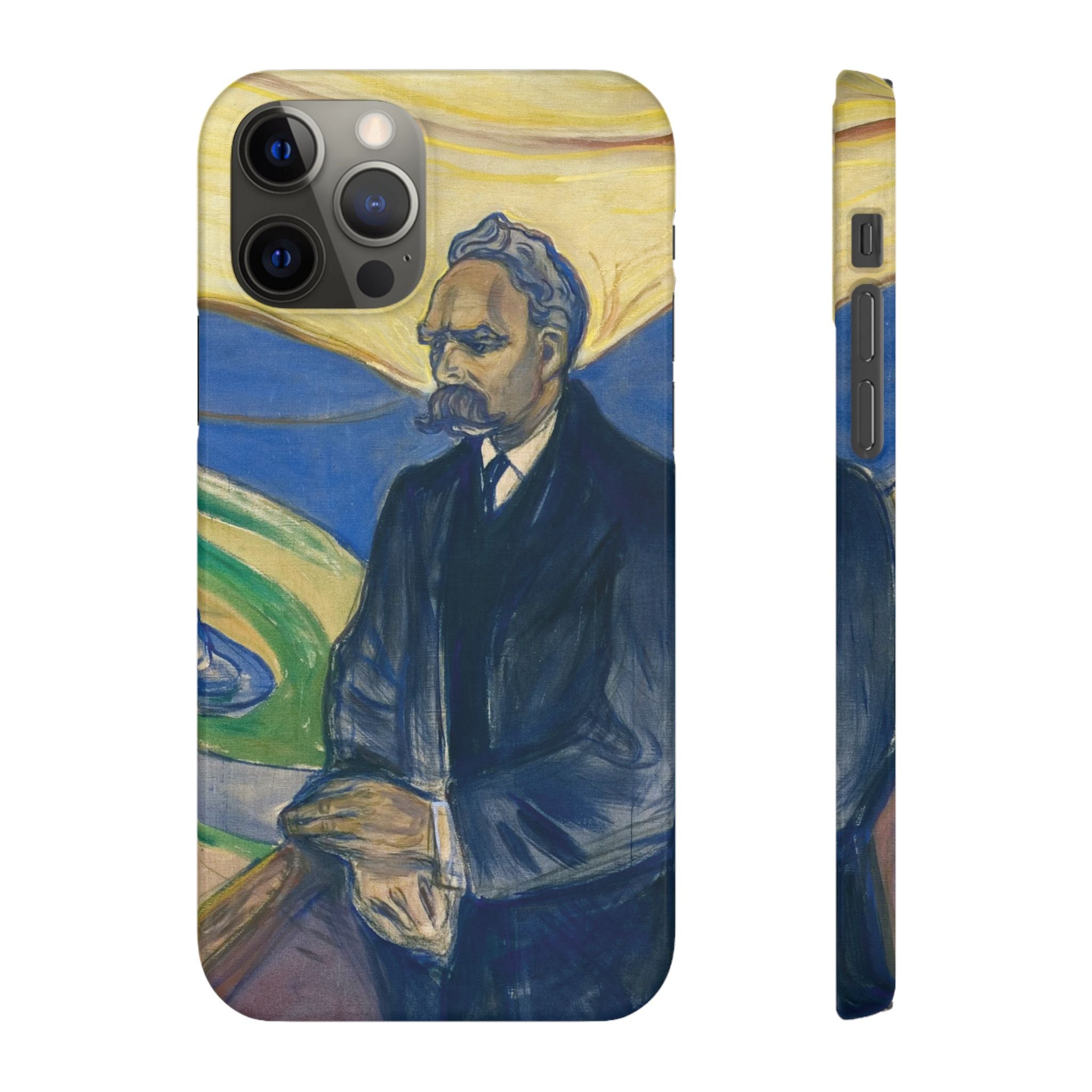 Portrait of Friedrich Nietzsche by Edvard Munch - iPhone Slim Case