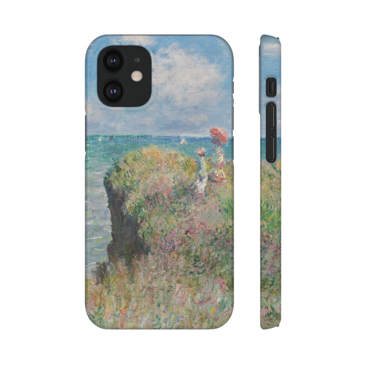 Cliff Walk at Pourville by Claude Monet - iPhone Slim Case