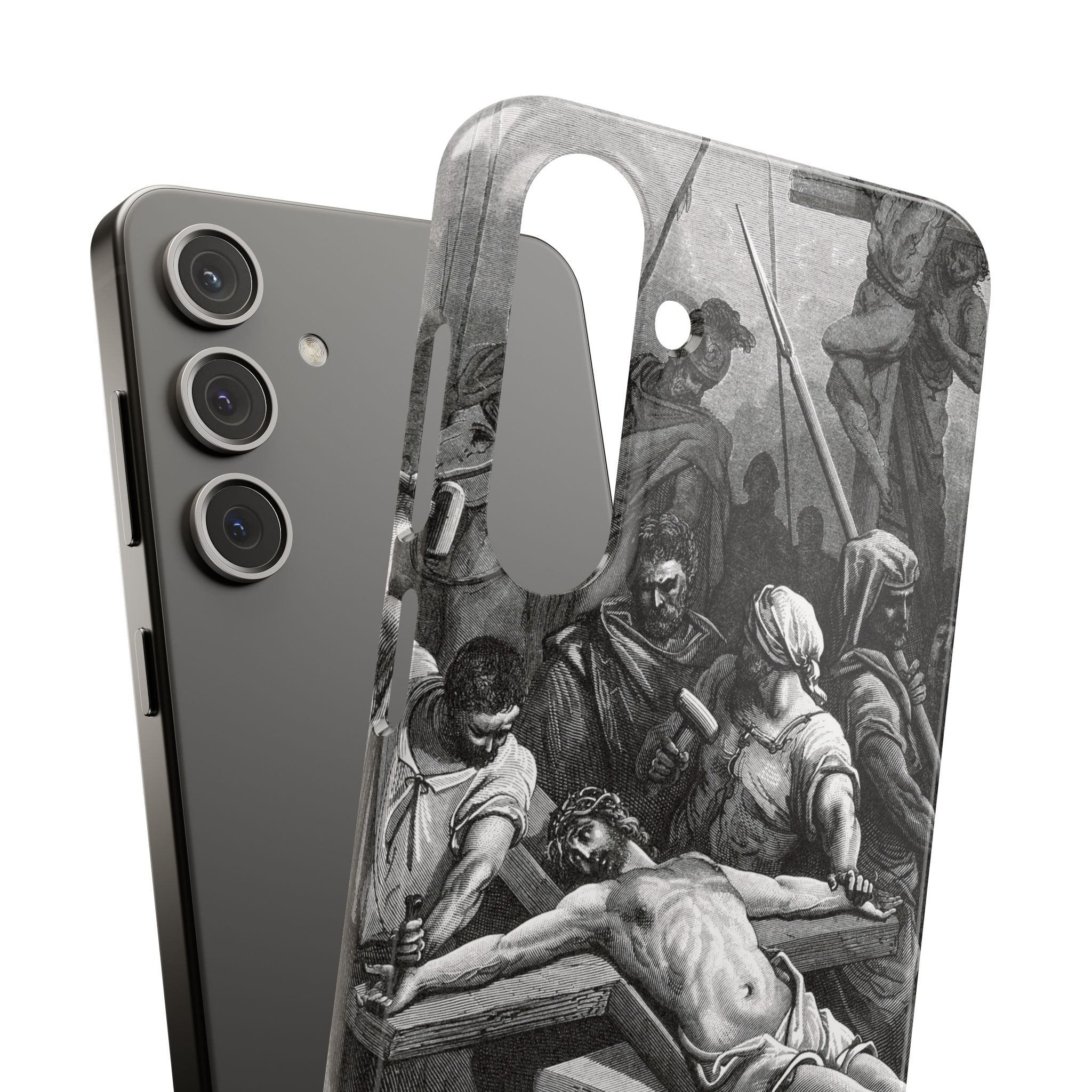 Crucifixion of Jesus by Gustave Doré - Samsung Slim Case