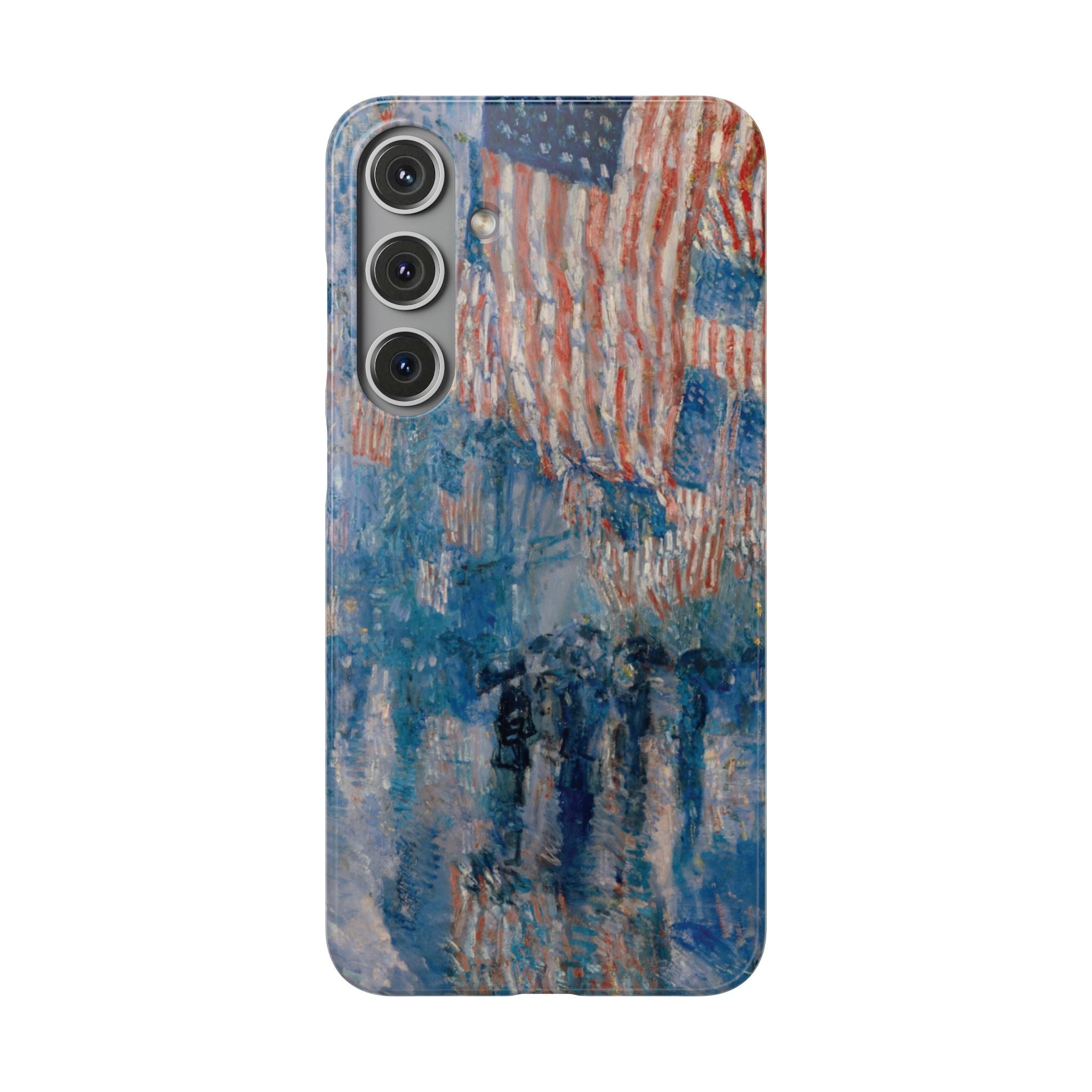 The Avenue in the Rain by Childe Hassam - Samsung Slim Case