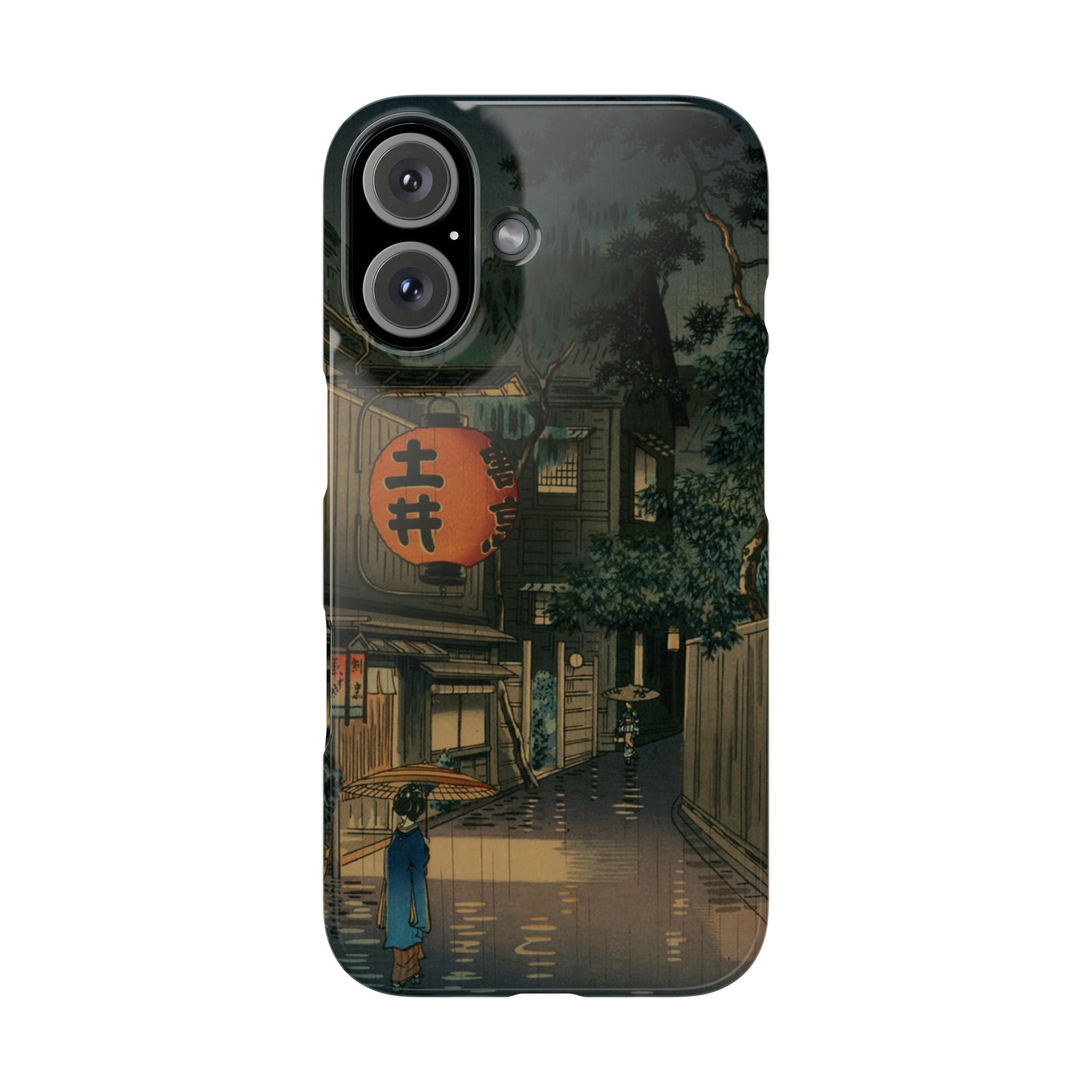 Evening at Ushigome by Tsuchiya Koitsu - iPhone Slim Case