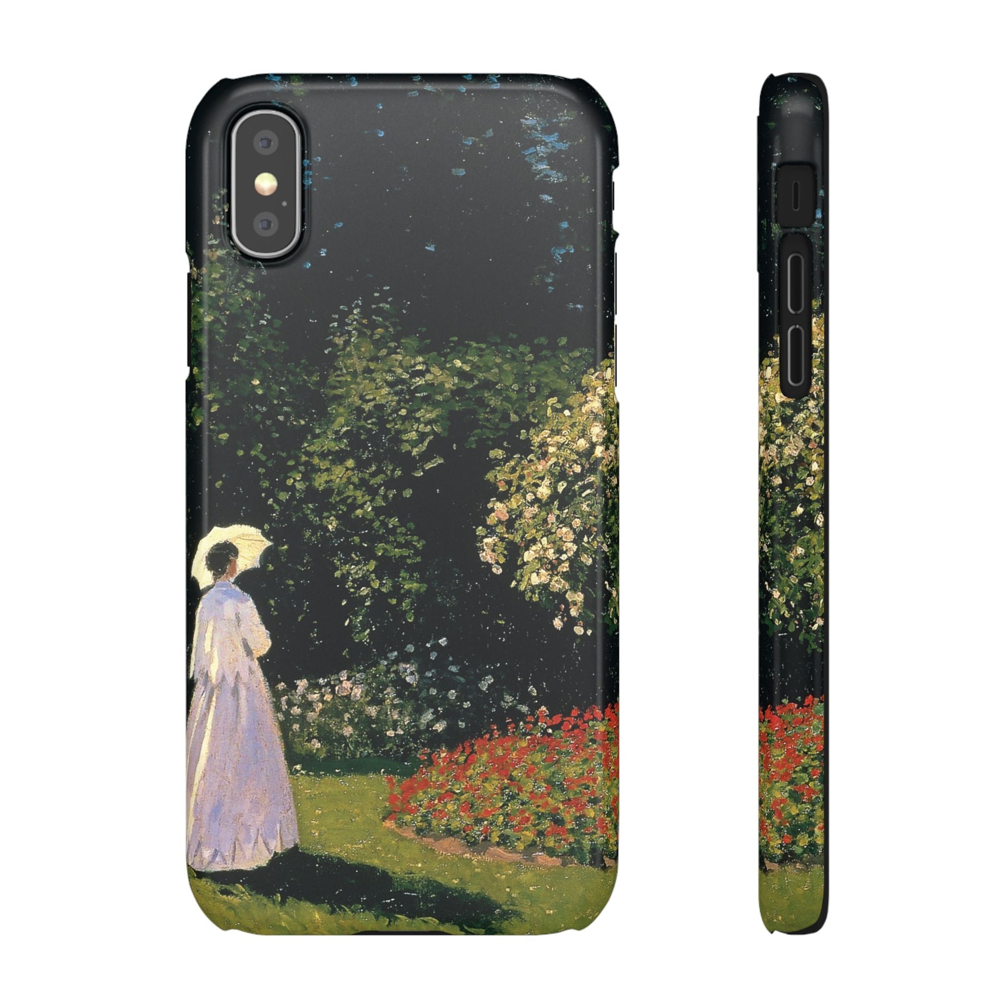 Woman in the Garden by Claude Monet - iPhone Slim Case