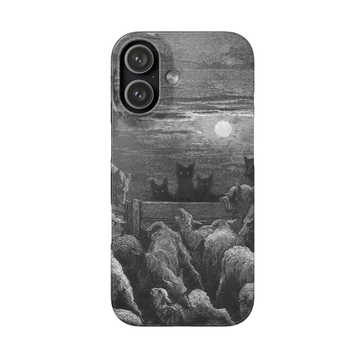 The Wolves and The Sheep by Gustave Dore - iPhone Slim Case