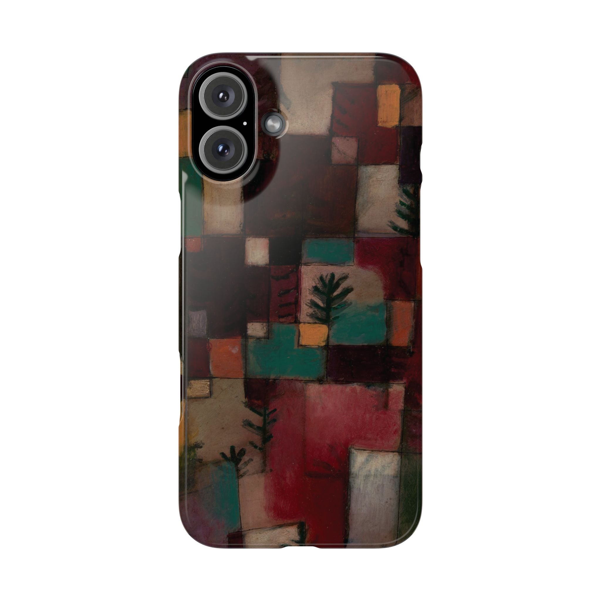 Redgreen and Violet-Yellow Rhythms by Paul Klee - iPhone Slim Case