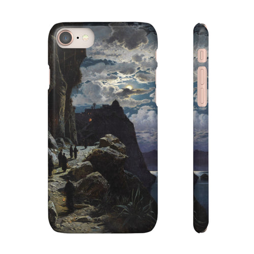 Procession of Monks on Mount Athos by Hermann Corrodi - iPhone Slim Case