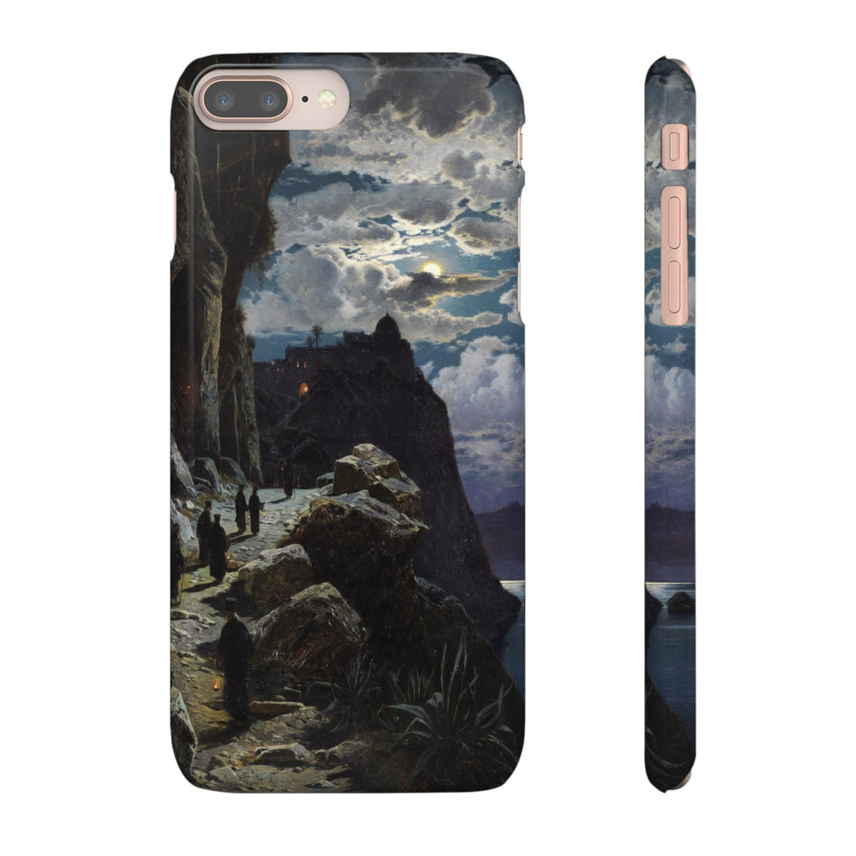 Procession of Monks on Mount Athos by Hermann Corrodi - iPhone Slim Case