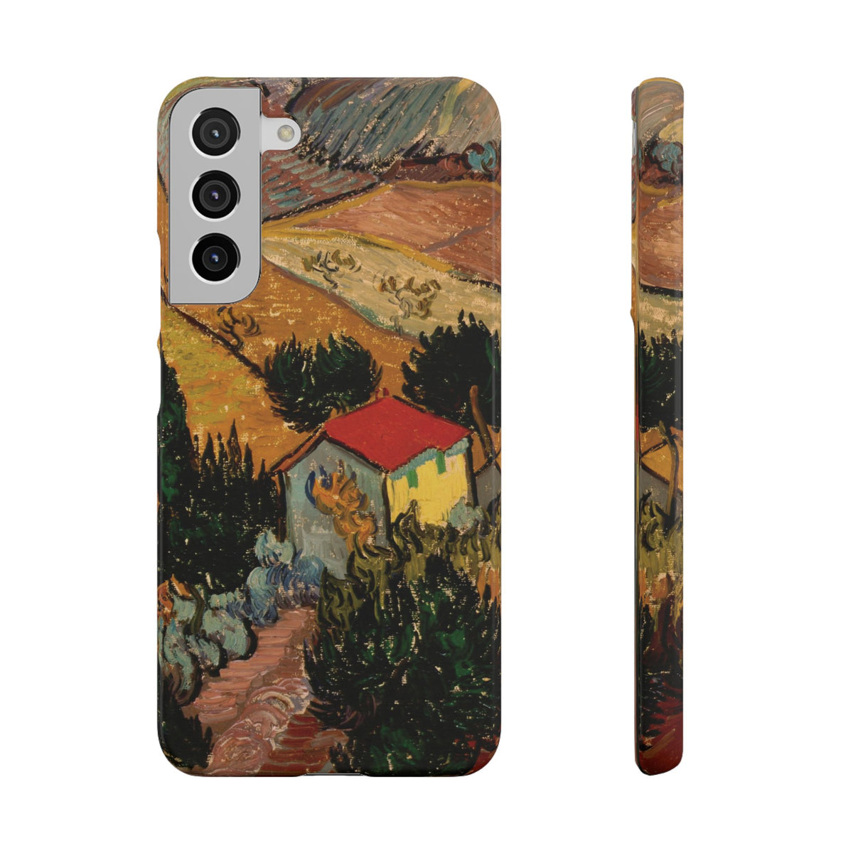 Landscape with House and Ploughman by Vincent van Gogh - Samsung Slim Case