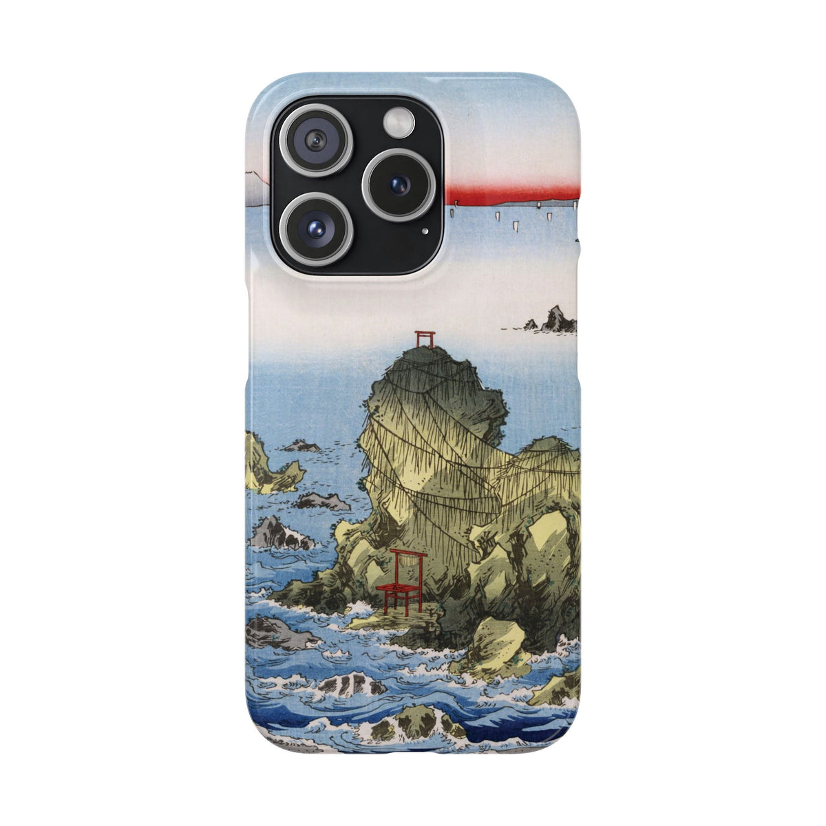 Futamigaura in Ise Province by Utagawa Hiroshige - iPhone Slim Case