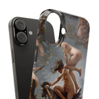 Witches going to their Sabbath by Luis Ricardo Falero - iPhone Slim Case