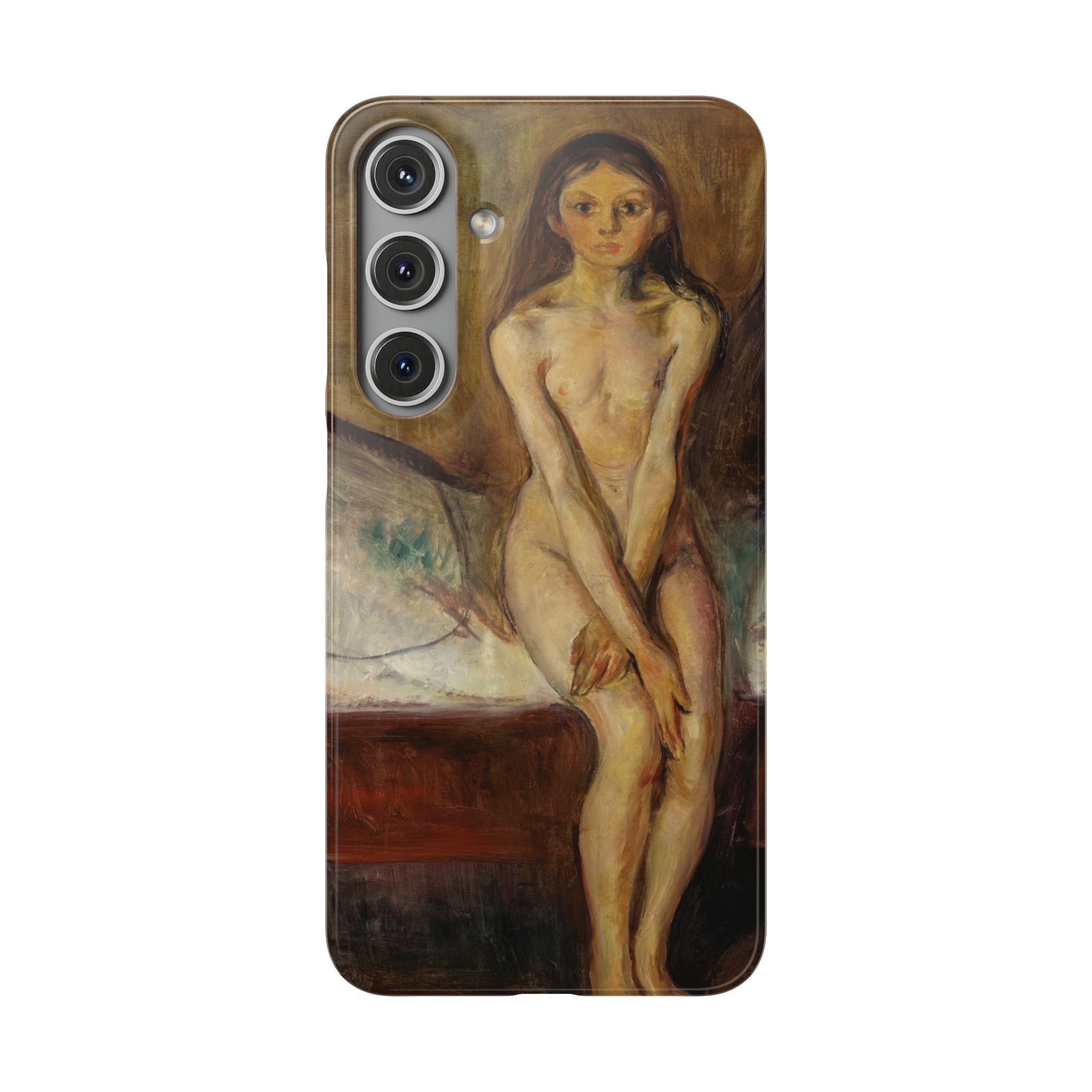 Puberty by Edvard Munch - Samsung Slim Case