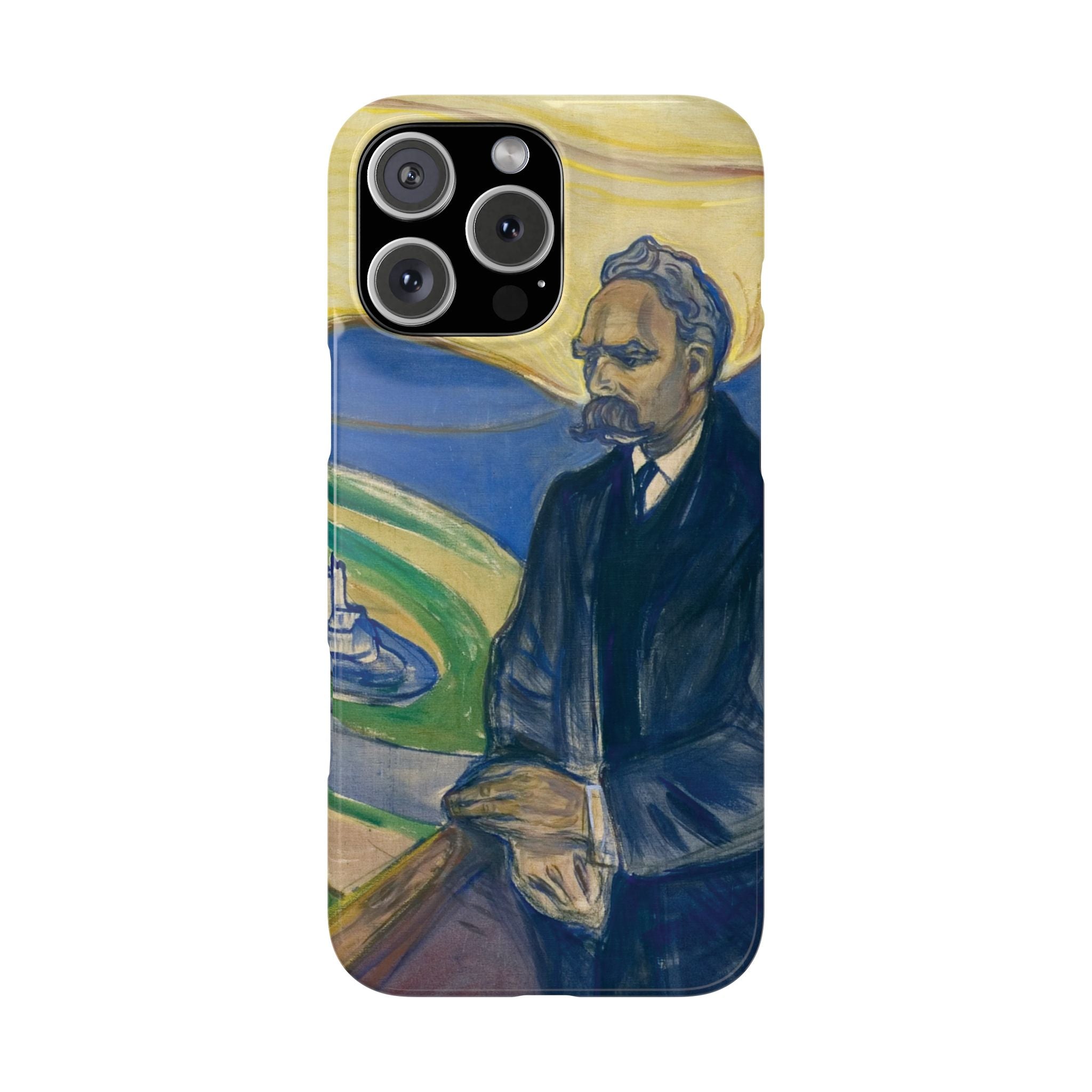 Portrait of Friedrich Nietzsche by Edvard Munch - iPhone Slim Case