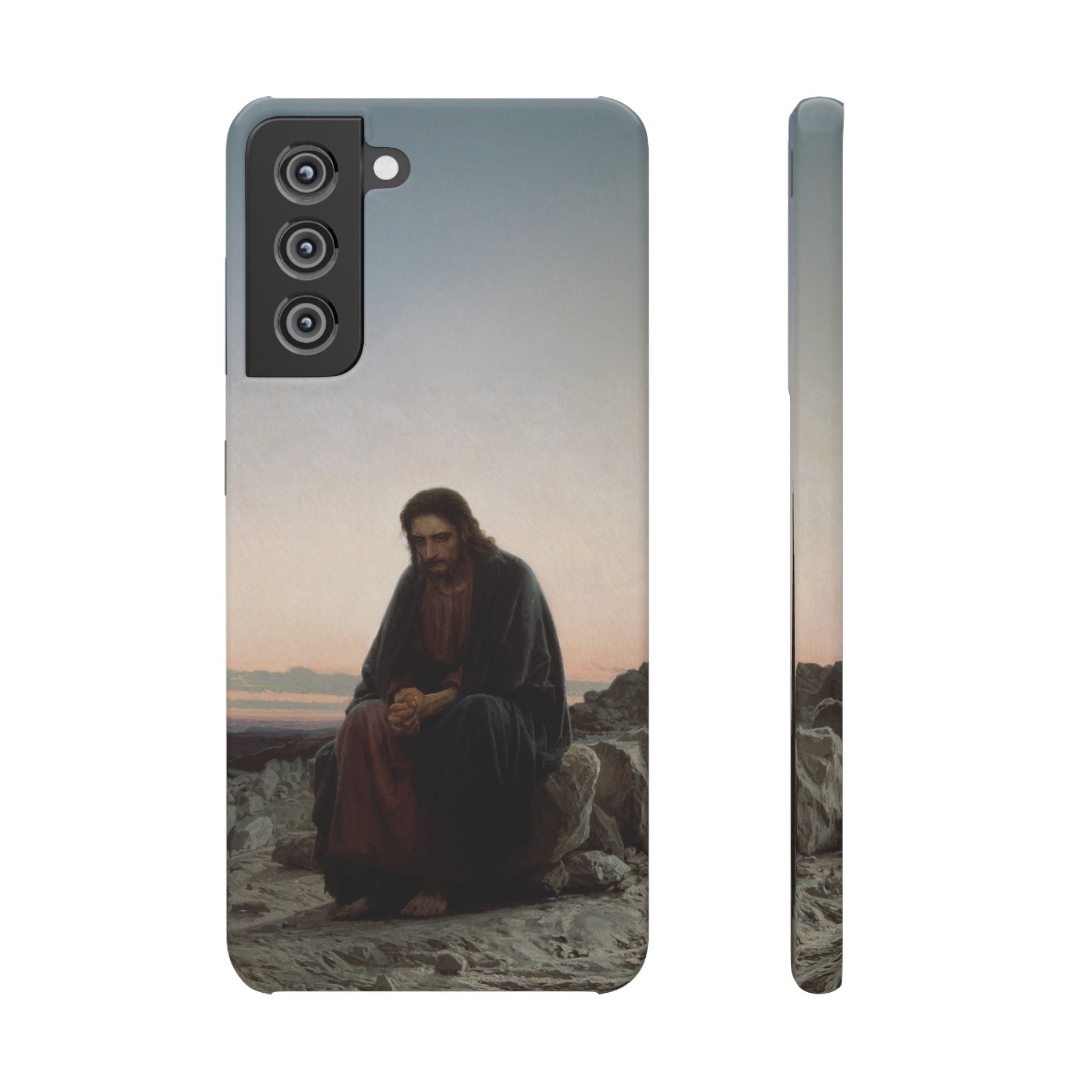 Christ in the Desert by Ivan Kramskoy - Samsung Slim Case