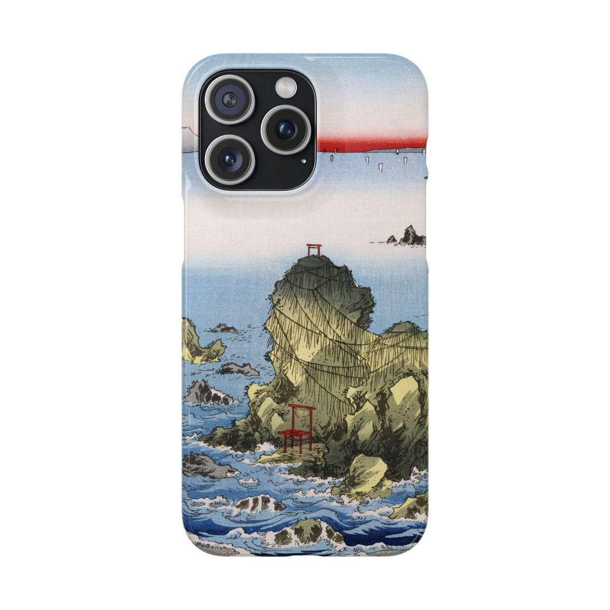 Futamigaura in Ise Province by Utagawa Hiroshige - iPhone Slim Case