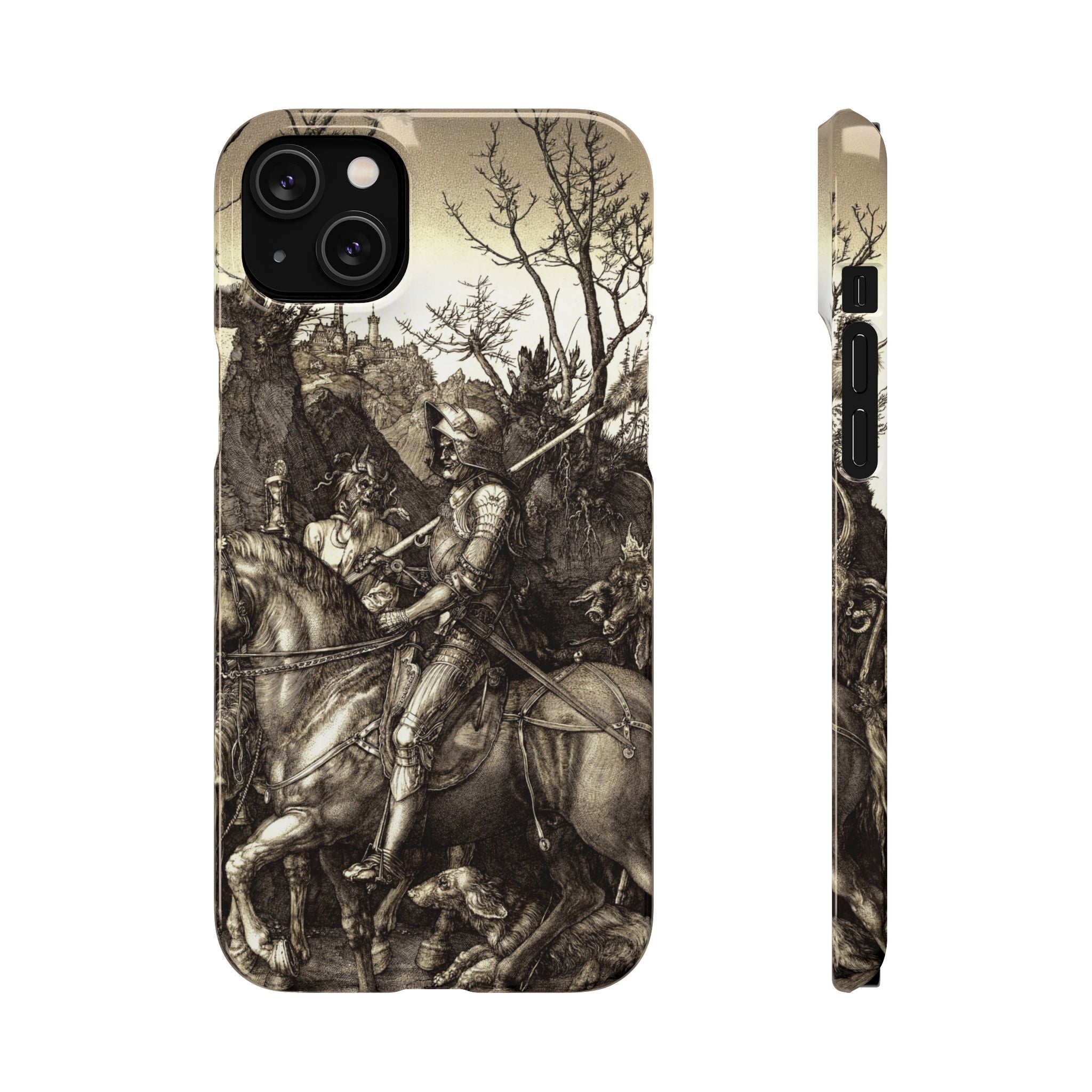 Knight, Death and the Devil by Albrecht Dürer - iPhone Slim Case