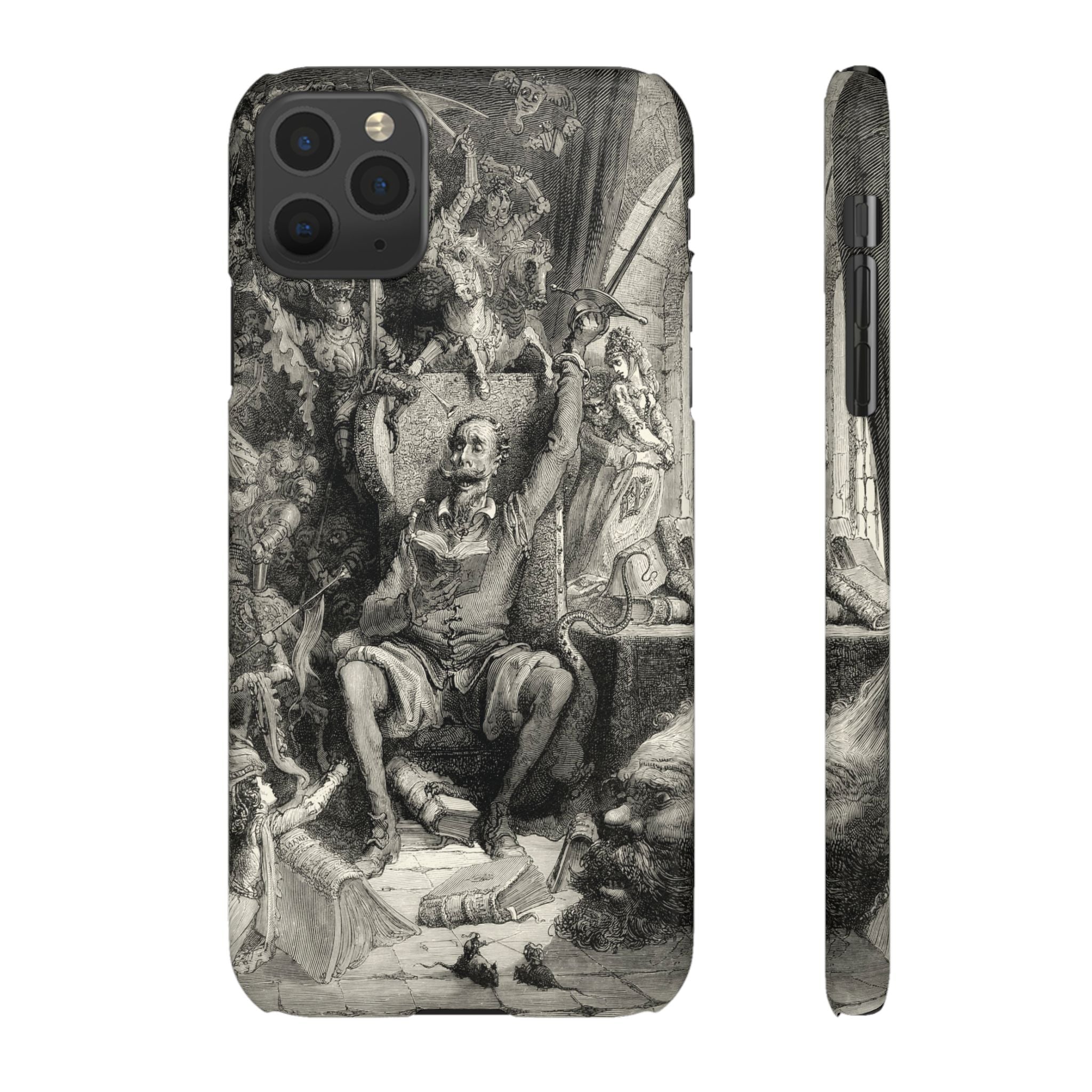 Don Quixote and His Visions by Gustave Doré - iPhone Slim Case