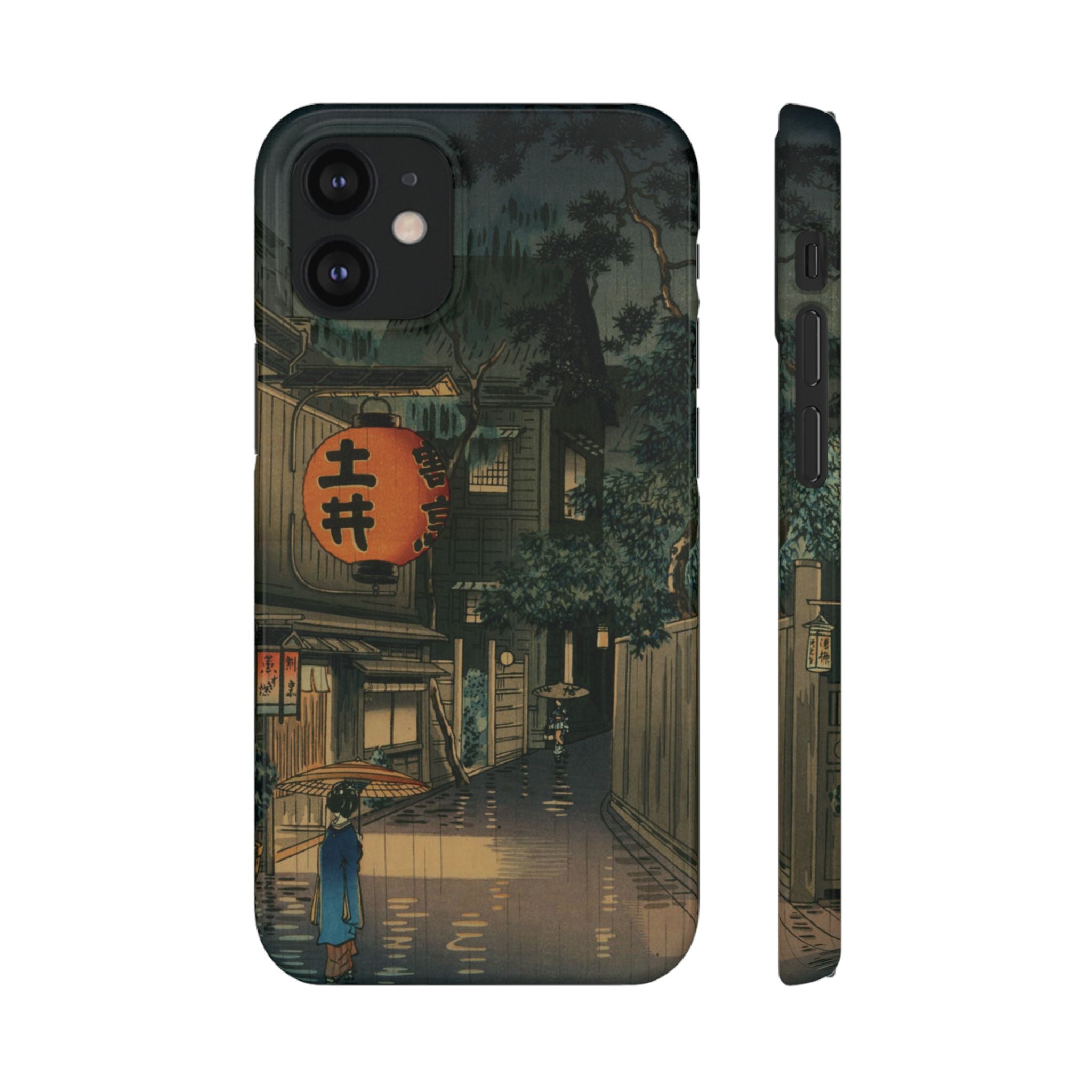 Evening at Ushigome by Tsuchiya Koitsu - iPhone Slim Case