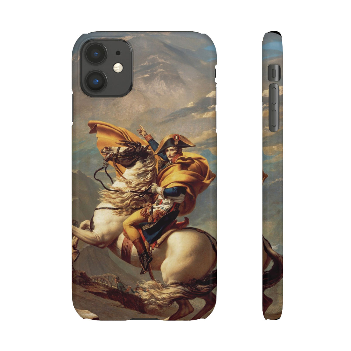 Napoleon at the Saint-Bernard Pass by Jacques-Louis David - iPhone Slim Case