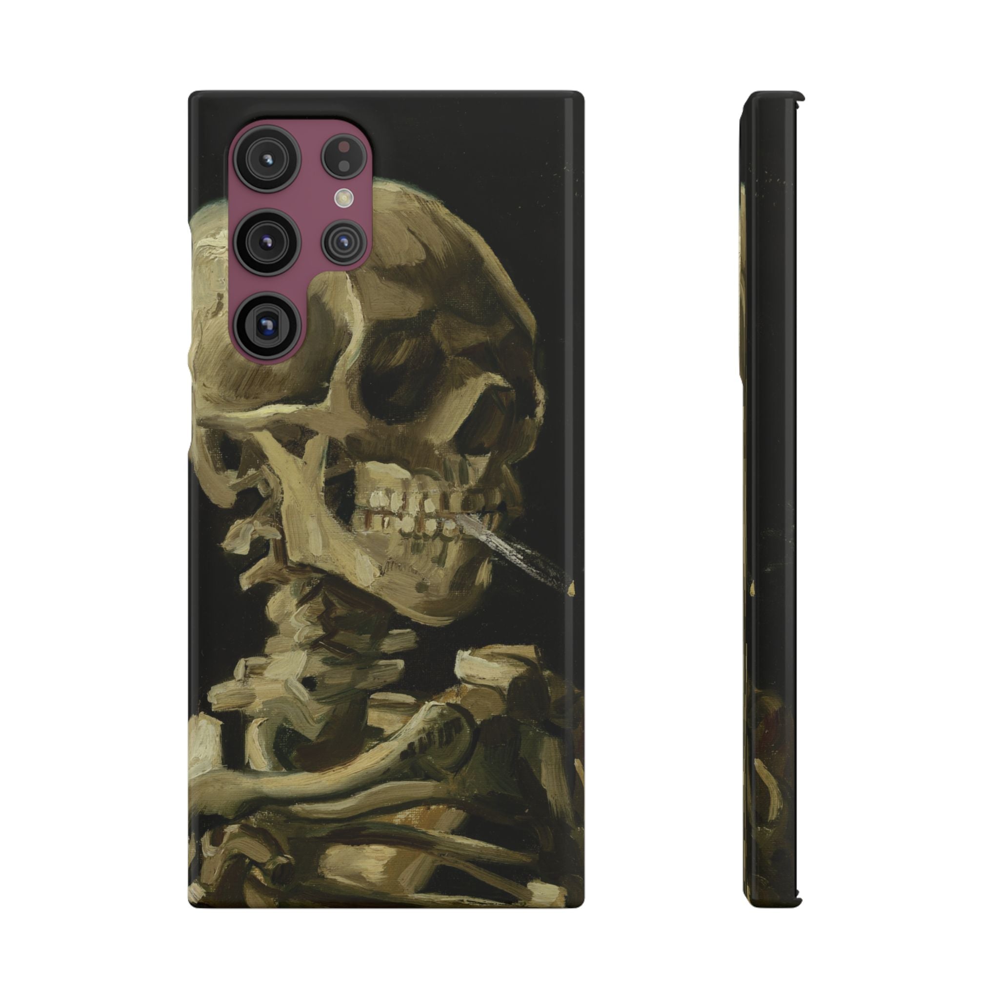 Head of a Skeleton with a Burning Cigarette by Vincent van Gogh - Samsung Slim Case