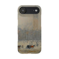 Snowstorm, Madison Square by Childe Hassam - iPhone Slim Case
