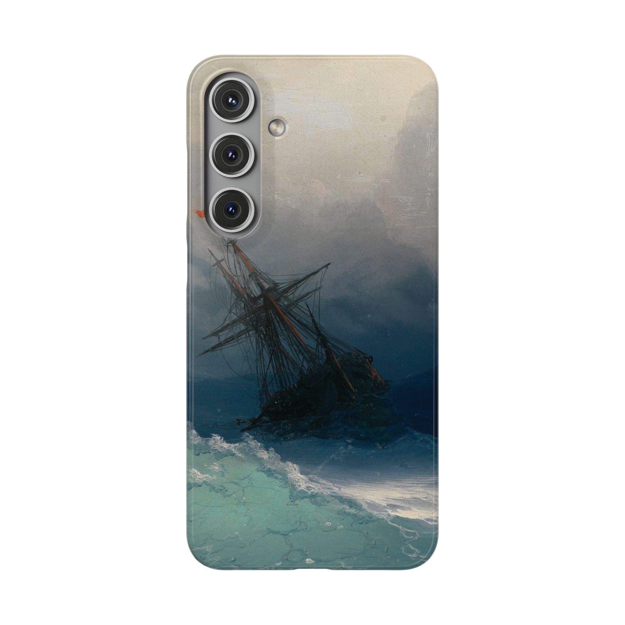 Ship on Stormy Seas by Ivan Aivazovsky - Samsung Slim Case