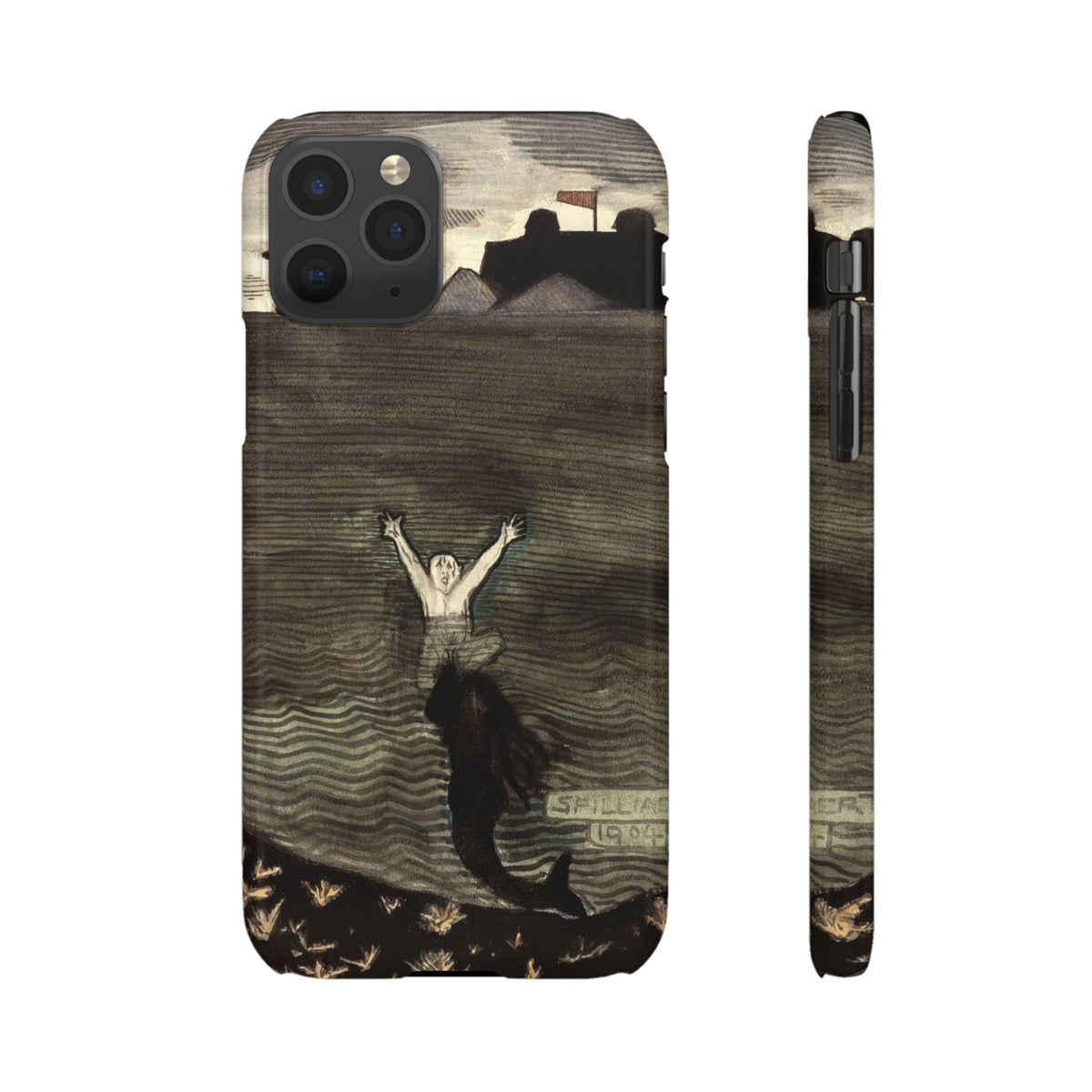 The Call of the Mermaid The Drowning by Leon Spilliaert - iPhone Slim Case