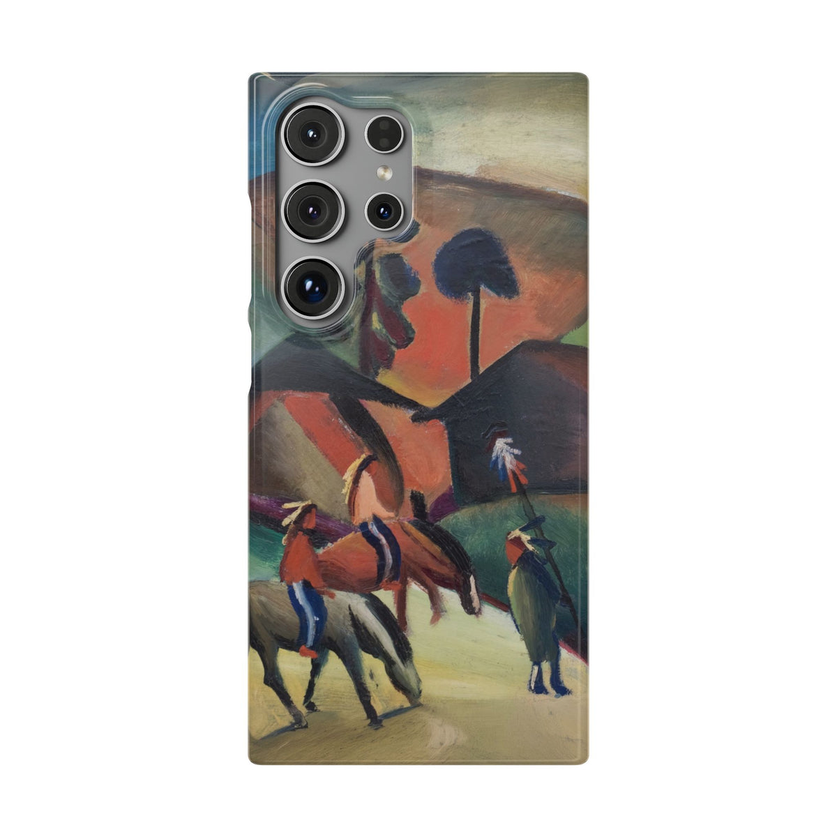 Indians on Horsebacks by August Macke - Samsung Slim Case