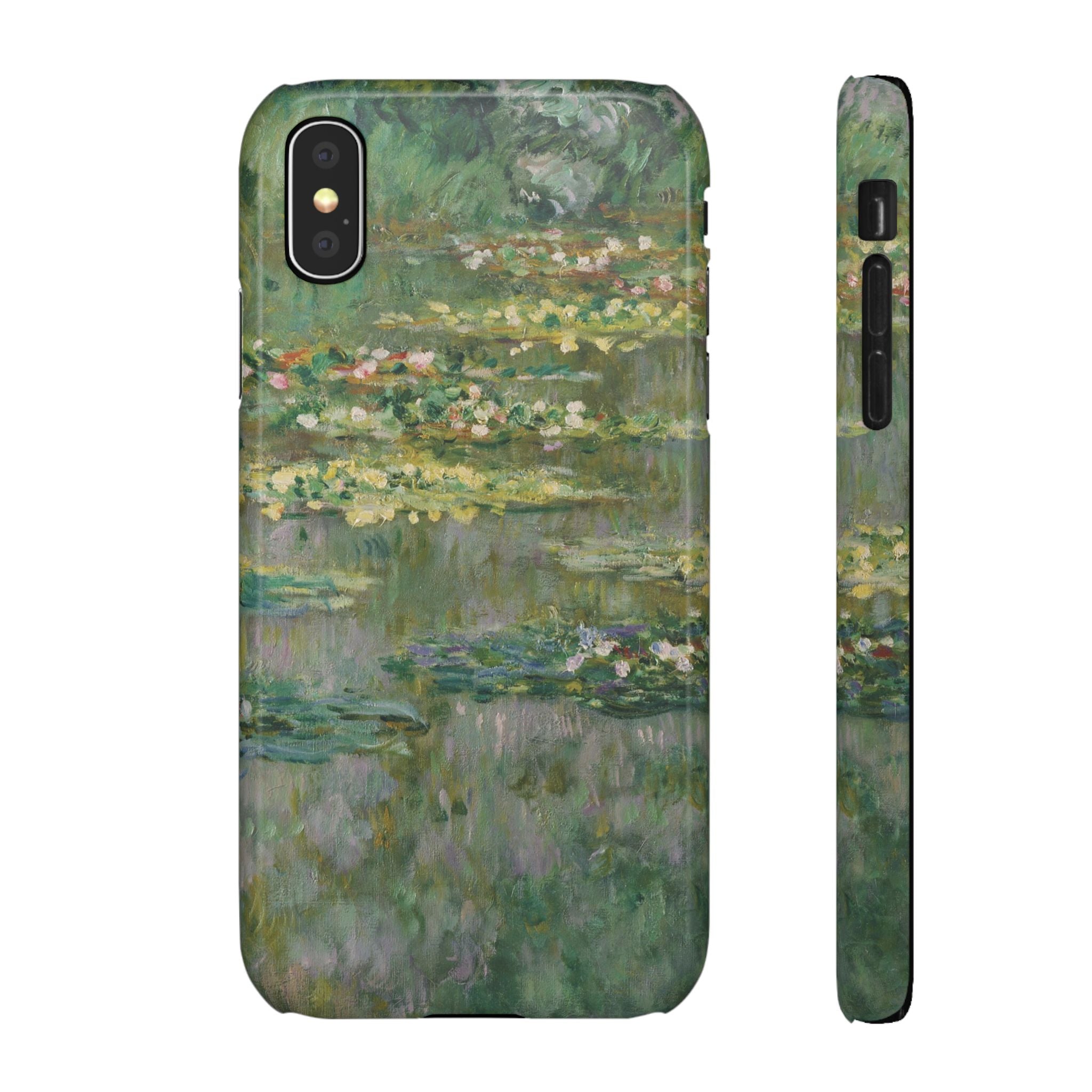 Le Bassin des Nymphéas by Claude Monet - iPhone Slim Case