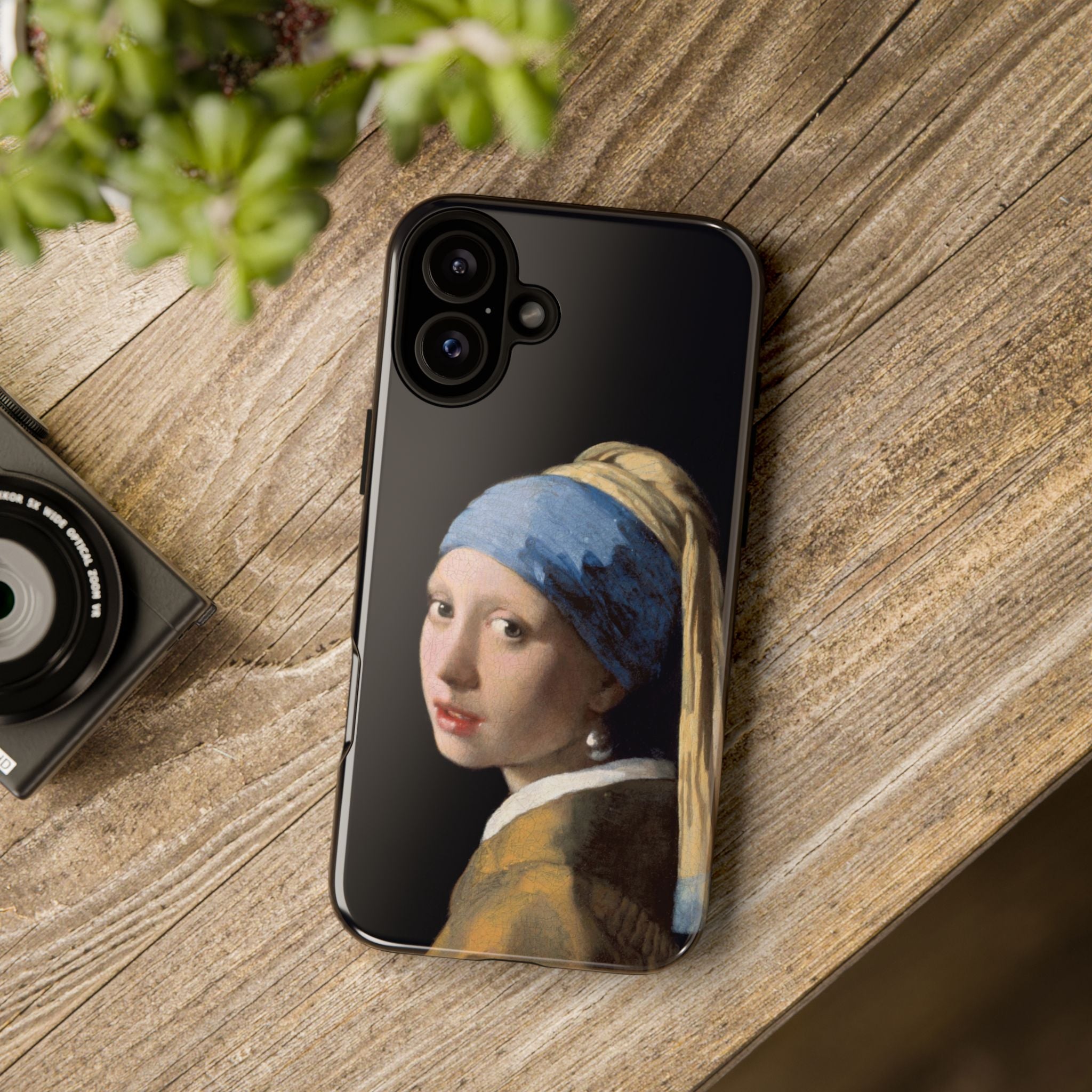 Mädchen mit dem Perlenohrring von Johannes Vermeer – Robuste iPhone-Hülle