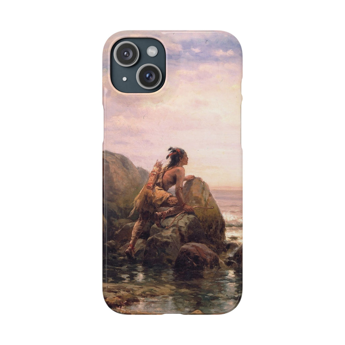 Henrik Hudson entering New York Harbor by Edward Moran - iPhone Slim Case