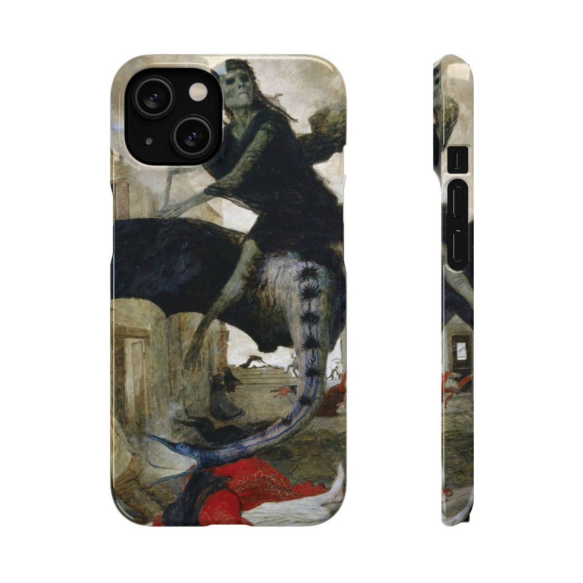 The Plague by Arnold Böcklin - iPhone Slim Case