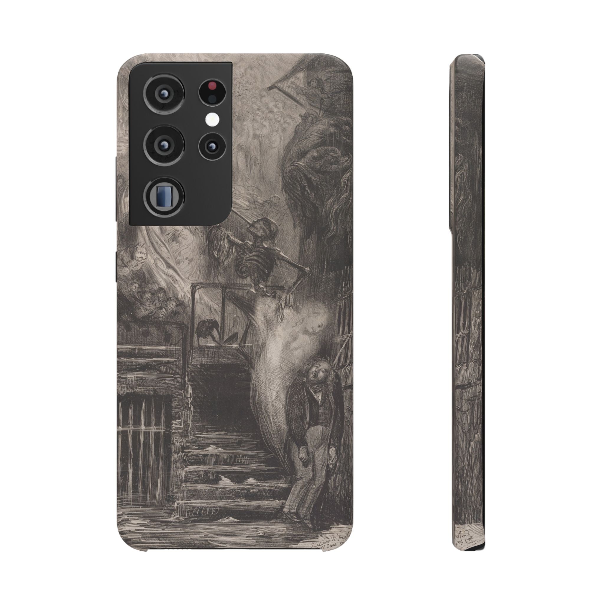 La Rue de la Vieille Lanterne (The Suicide of Gérard de Nerval) by Gustave Doré - Samsung Slim Case