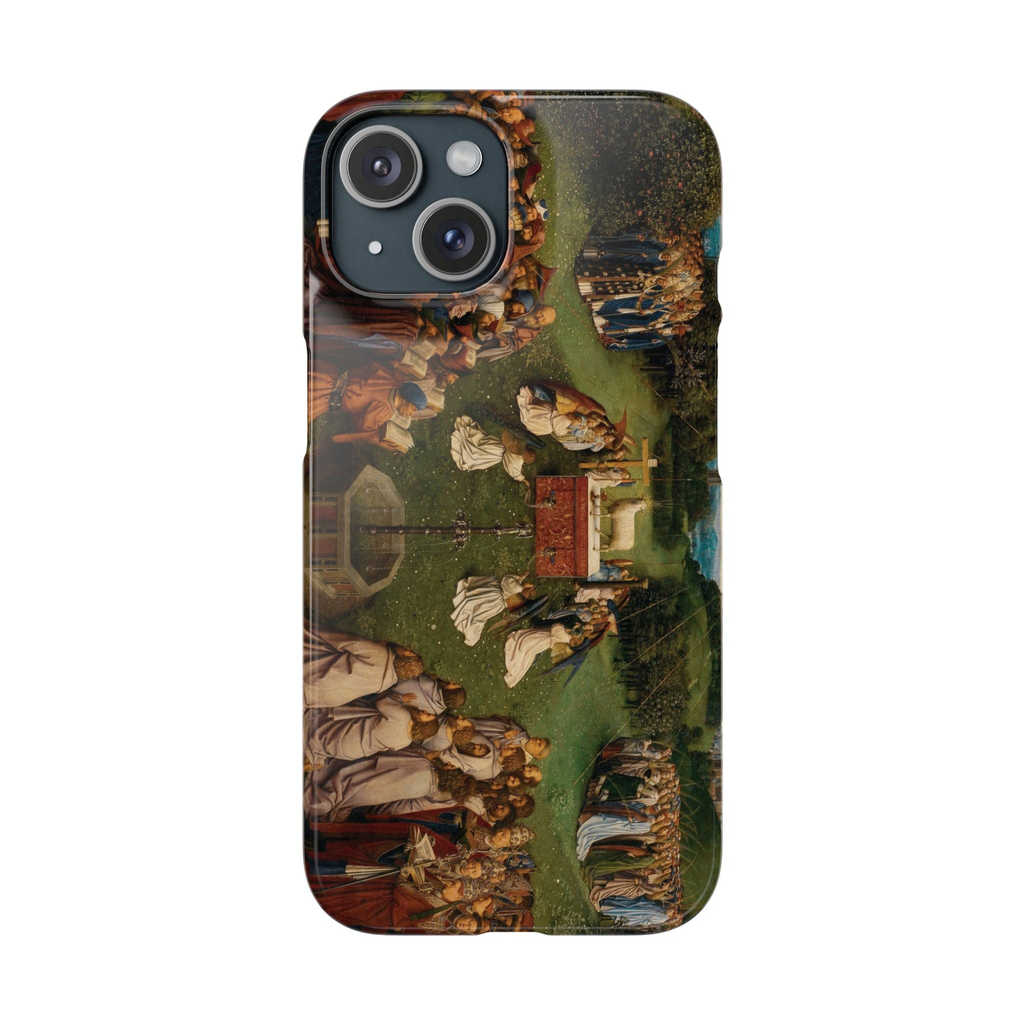 Adoration of the Lamb from the Ghent Altarpiece by Hubert van Eyck- iPhone Slim Case