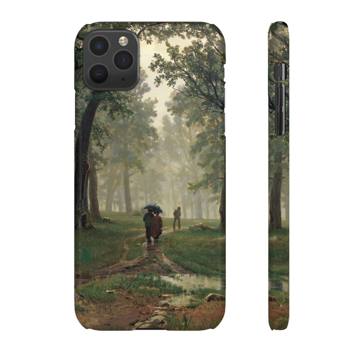 Rain in an Oak Forest by Ivan Ivanovich Shishkin - iPhone Slim Case
